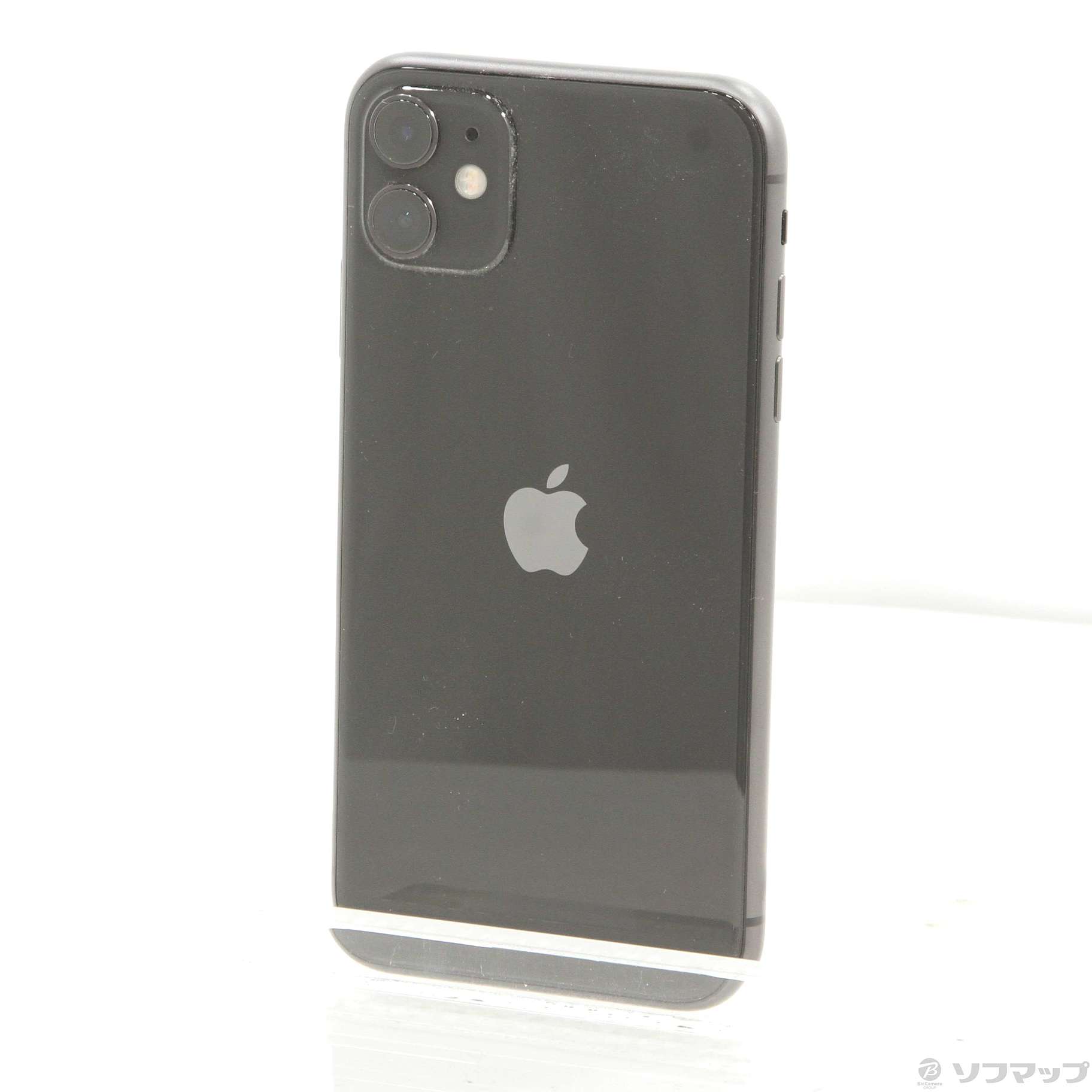 中古】iPhone11 64GB ブラック MWLT2J／A SIMフリー [2133053103041