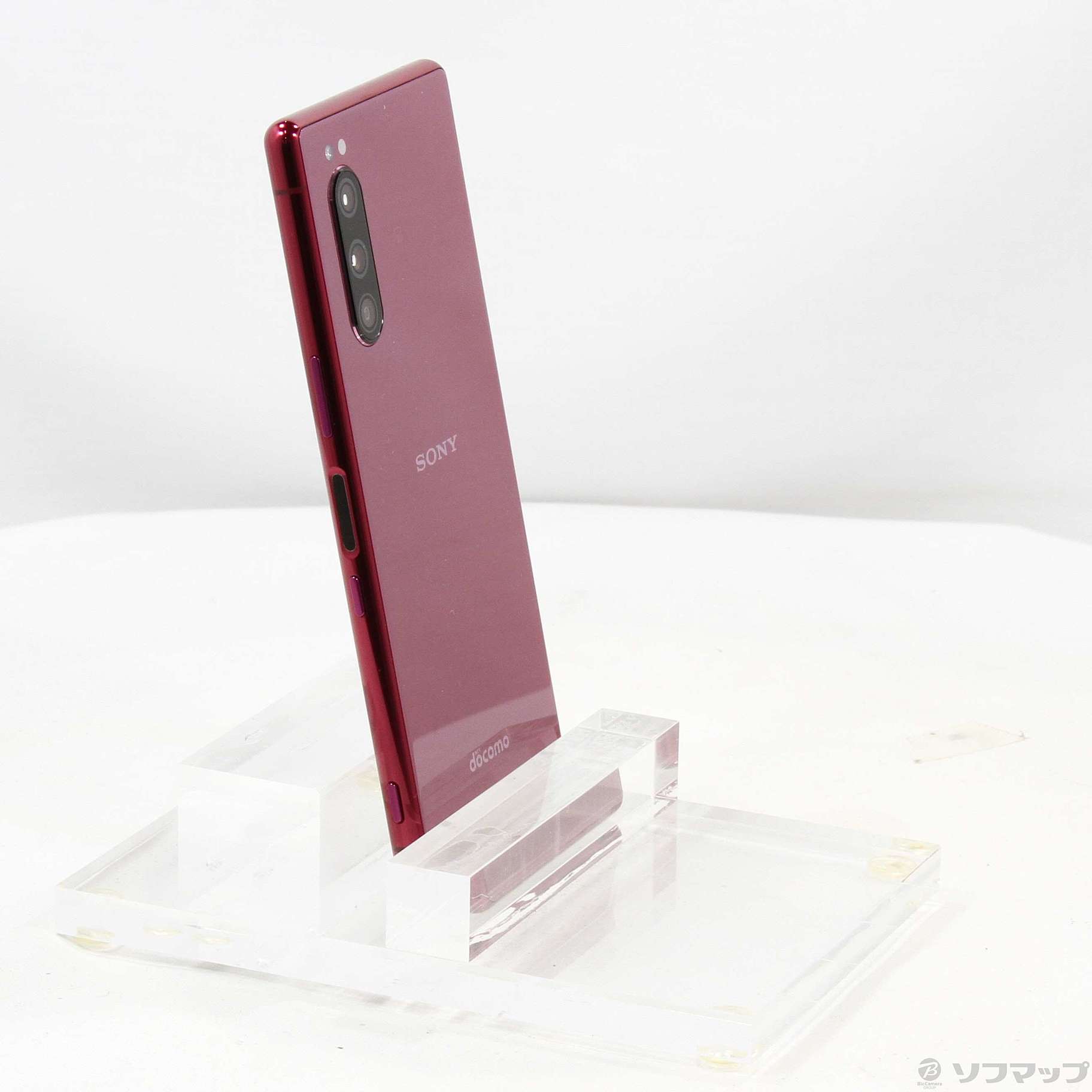 中古】Xperia 5 64GB レッド SO-01M docomoロック解除SIMフリー