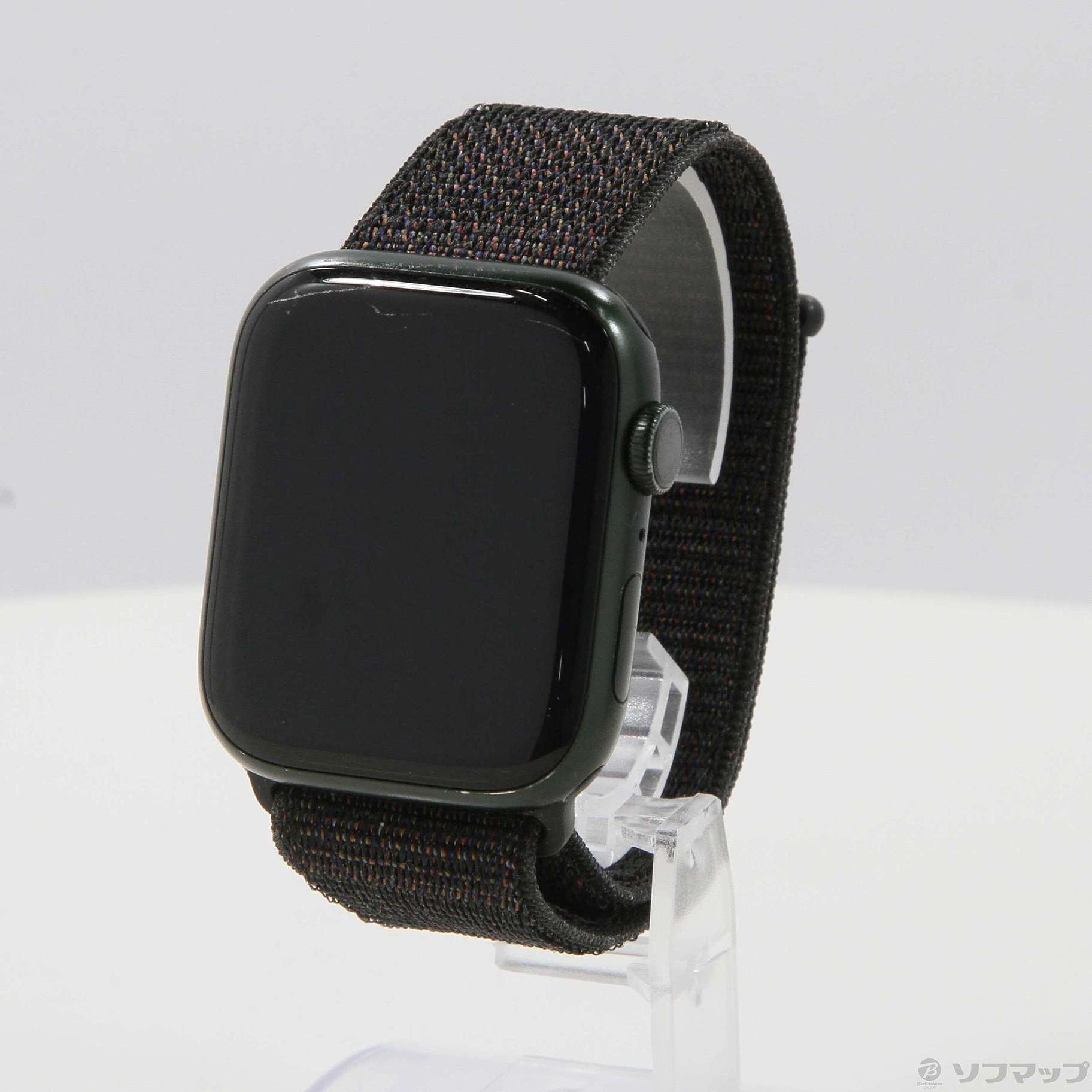 中古】Apple Watch Series 7 GPS 45mm グリーンアルミニウムケース ブラックスポーツループ [2133053118557]  - リコレ！|ビックカメラグループ ソフマップの中古通販サイト