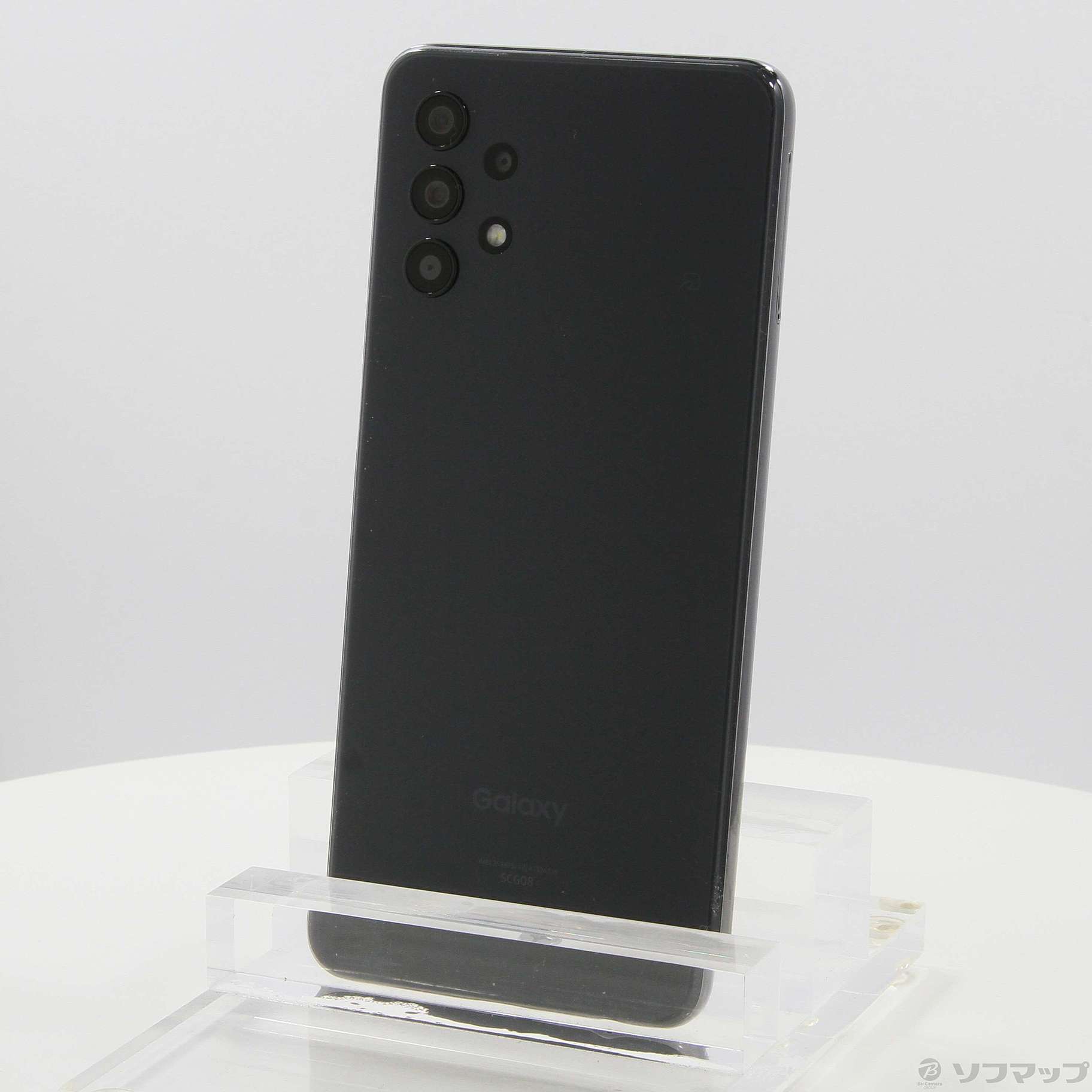 中古】GALAXY A32 5G 64GB オーサムブラック SCG08 auロック解除SIM 