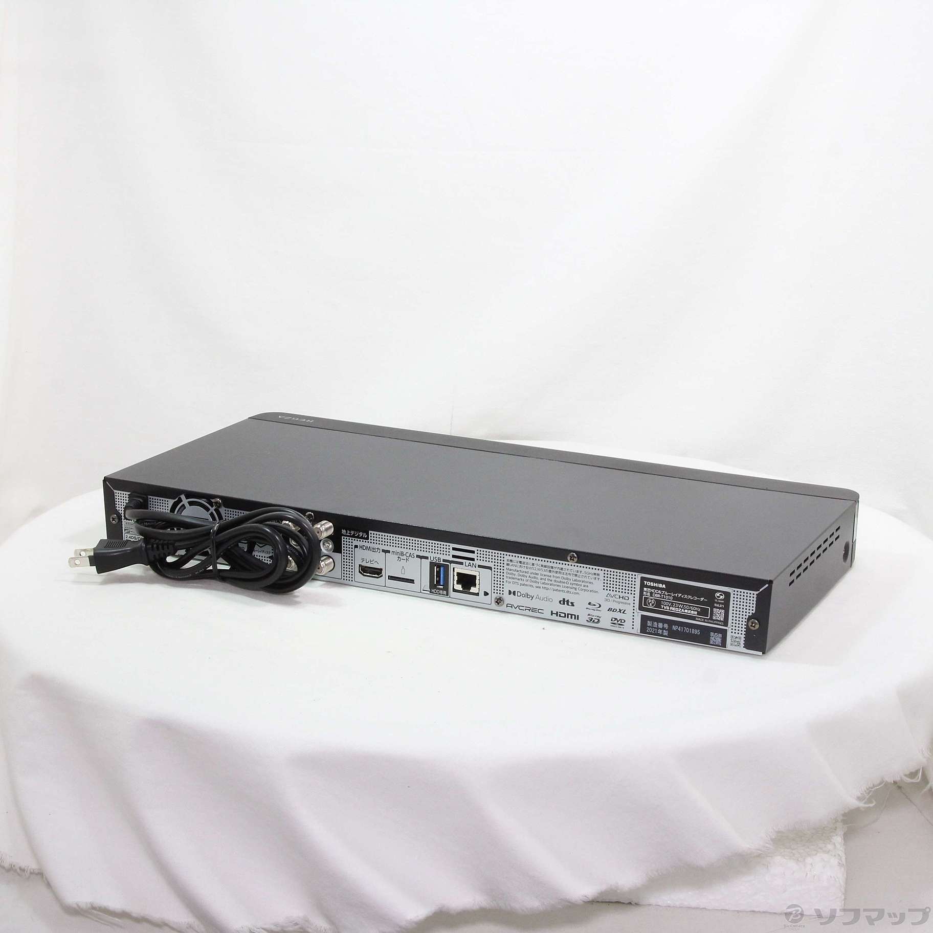 中古】〔中古品〕 ブルーレイレコーダー REGZA（レグザ） DBR-T1010