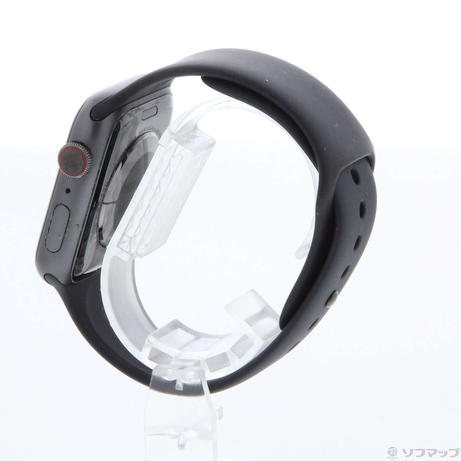 〔中古品〕 Apple Watch Series 4 GPS + Cellular 44mm スペースグレイアルミニウムケース ブラックスポーツバンド
