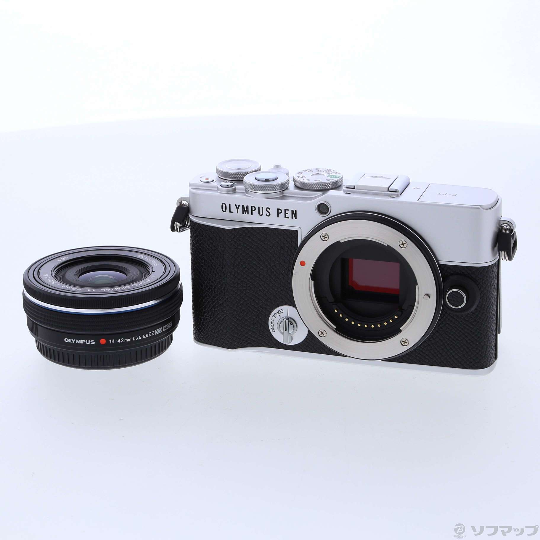 中古】〔展示品〕 OLYMPUS PEN E-P7 14-42mm EZレンズキット シルバー