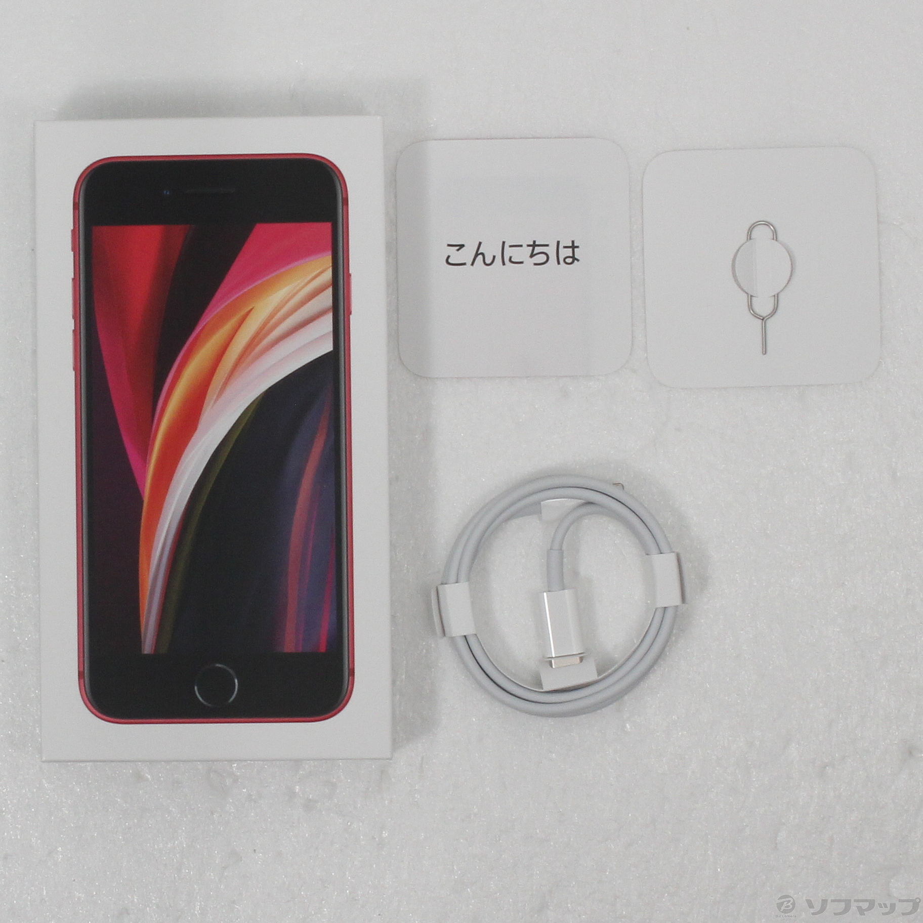 中古】iPhone SE 第2世代 128GB プロダクトレッド MHGV3J／A SIMフリー