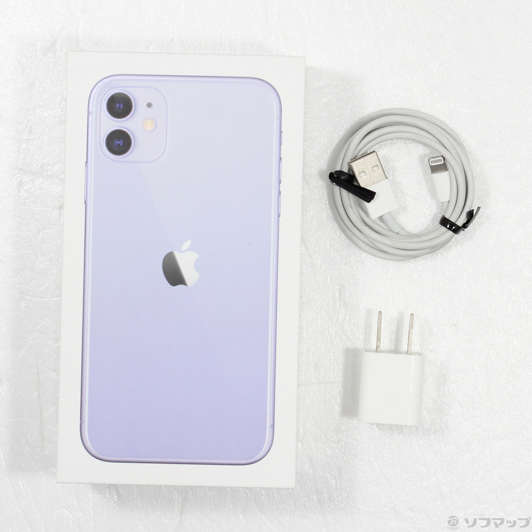 〔中古品〕 iPhone11 128GB パープル MWM52J／A SoftBank ［6.1インチ液晶／Apple A13］