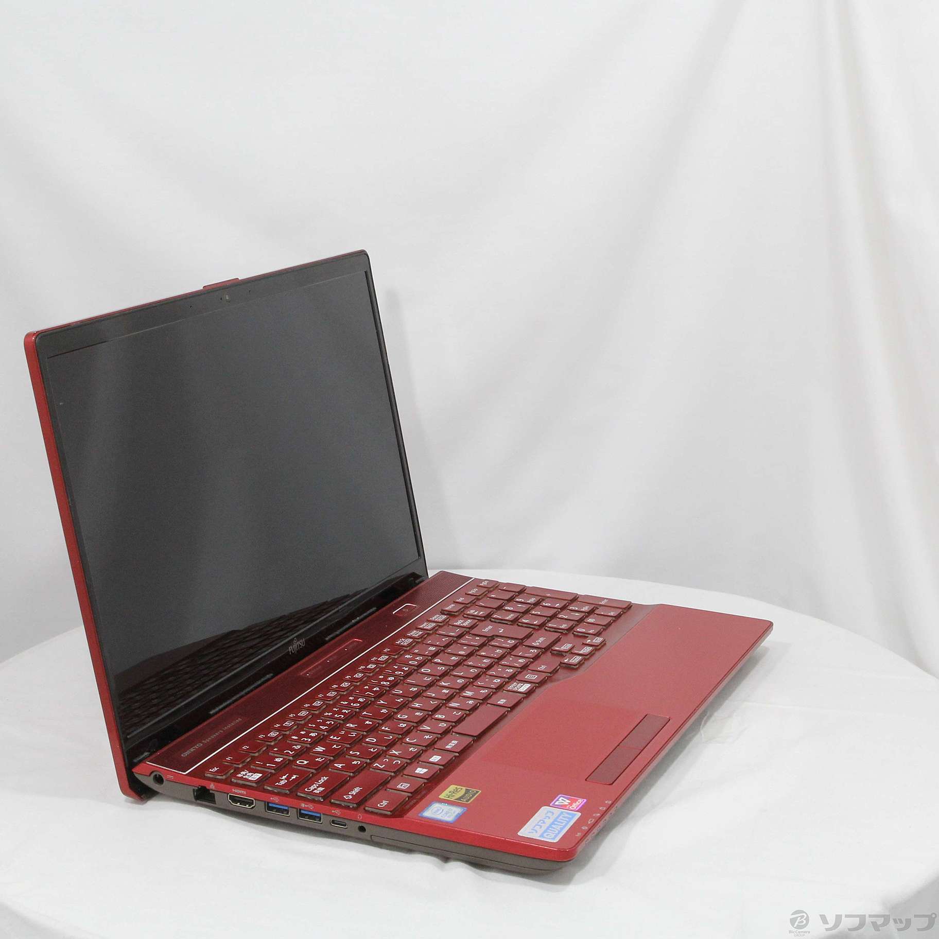 中古】LIFEBOOK AH53／B3 FMVA53B3RK ガーネットレッド 〔Windows 10