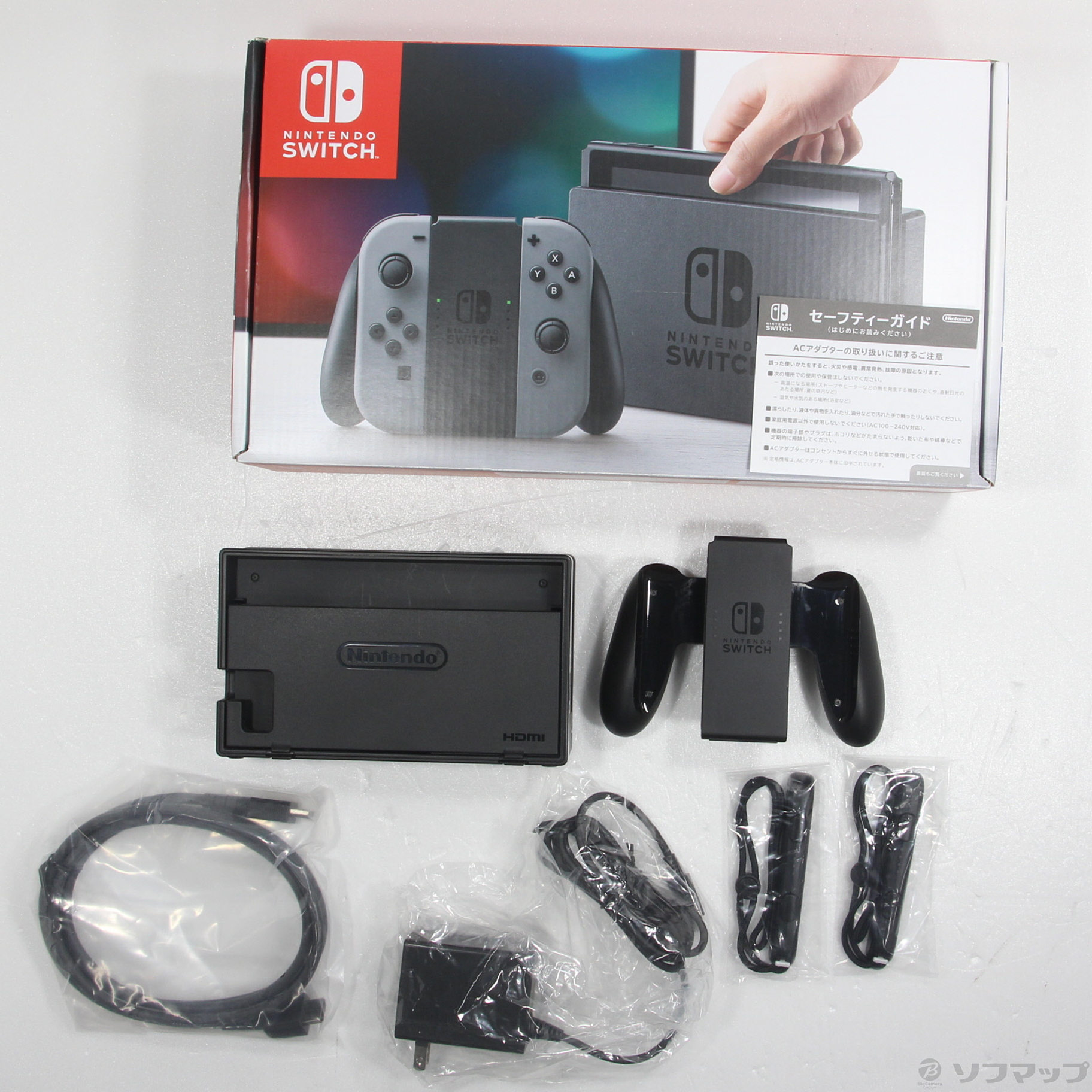 中古品〕 Nintendo Switch Joy-Con (L) ／ (R) グレー｜の通販はアキバ ...