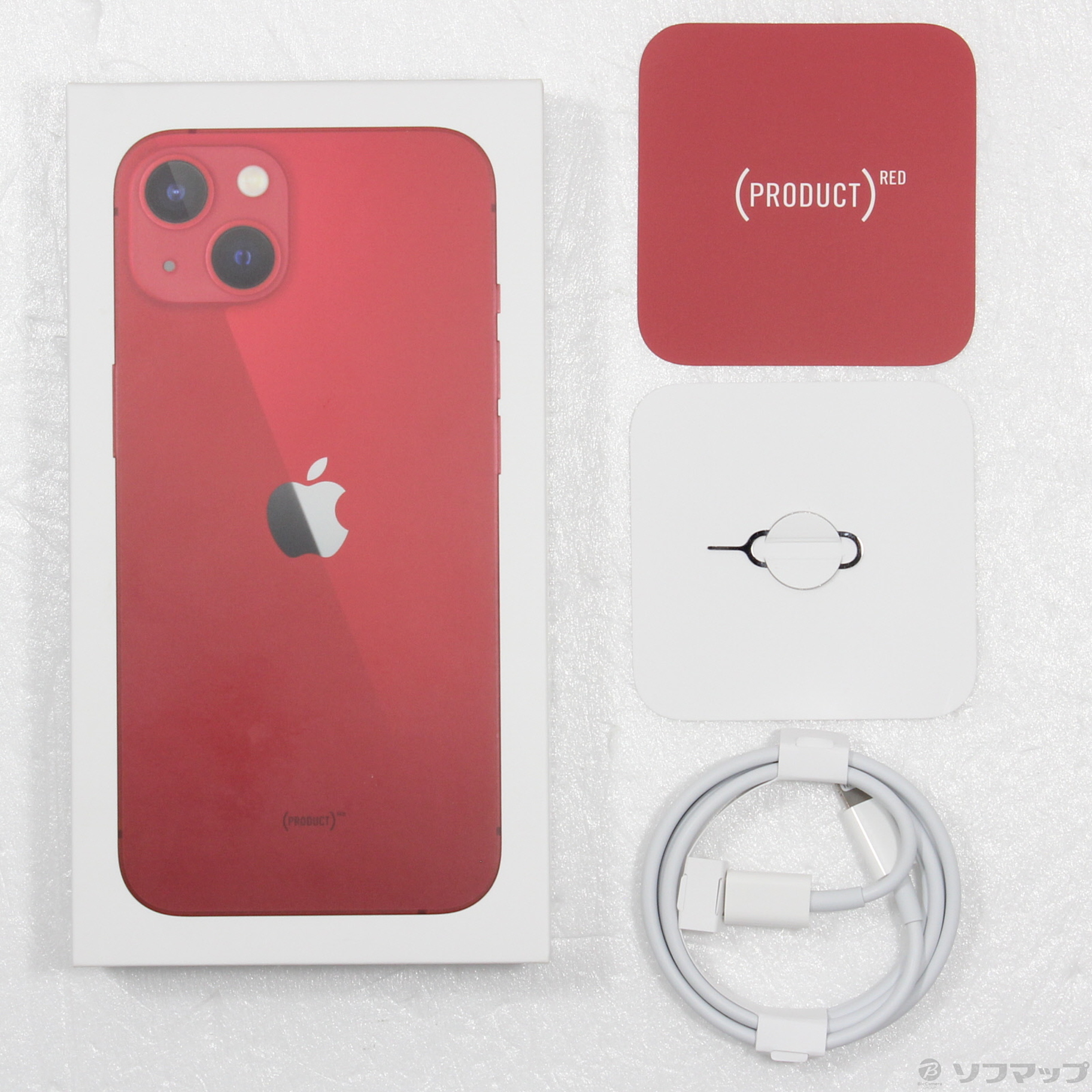中古】iPhone13 256GB プロダクトレッド MLNL3J／A SIMフリー