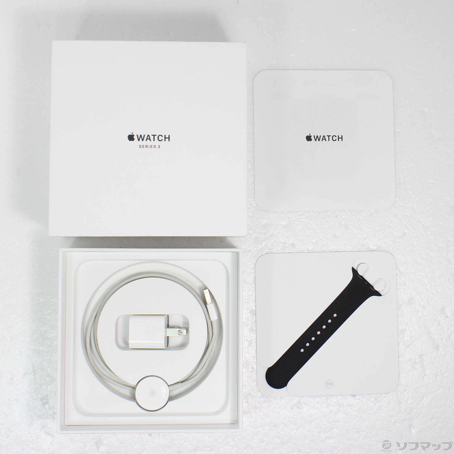 中古】Apple Watch Series 3 GPS + Cellular 42mm スペースブラックステンレススチールケース  ブラックスポーツバンド [2133053184736] - リコレ！|ビックカメラグループ ソフマップの中古通販サイト