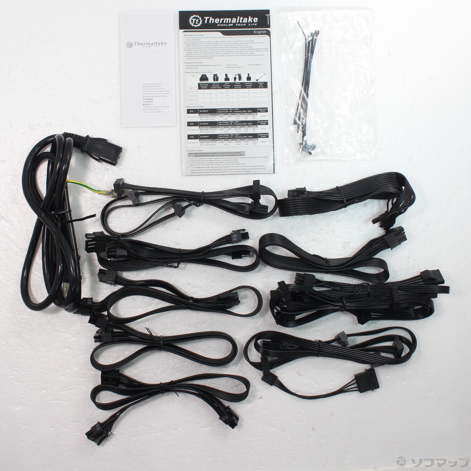 中古】TOUGHPOWER GRAND RGB PLATINUM 1050W PS-TPG-1050F1FAPJ-1