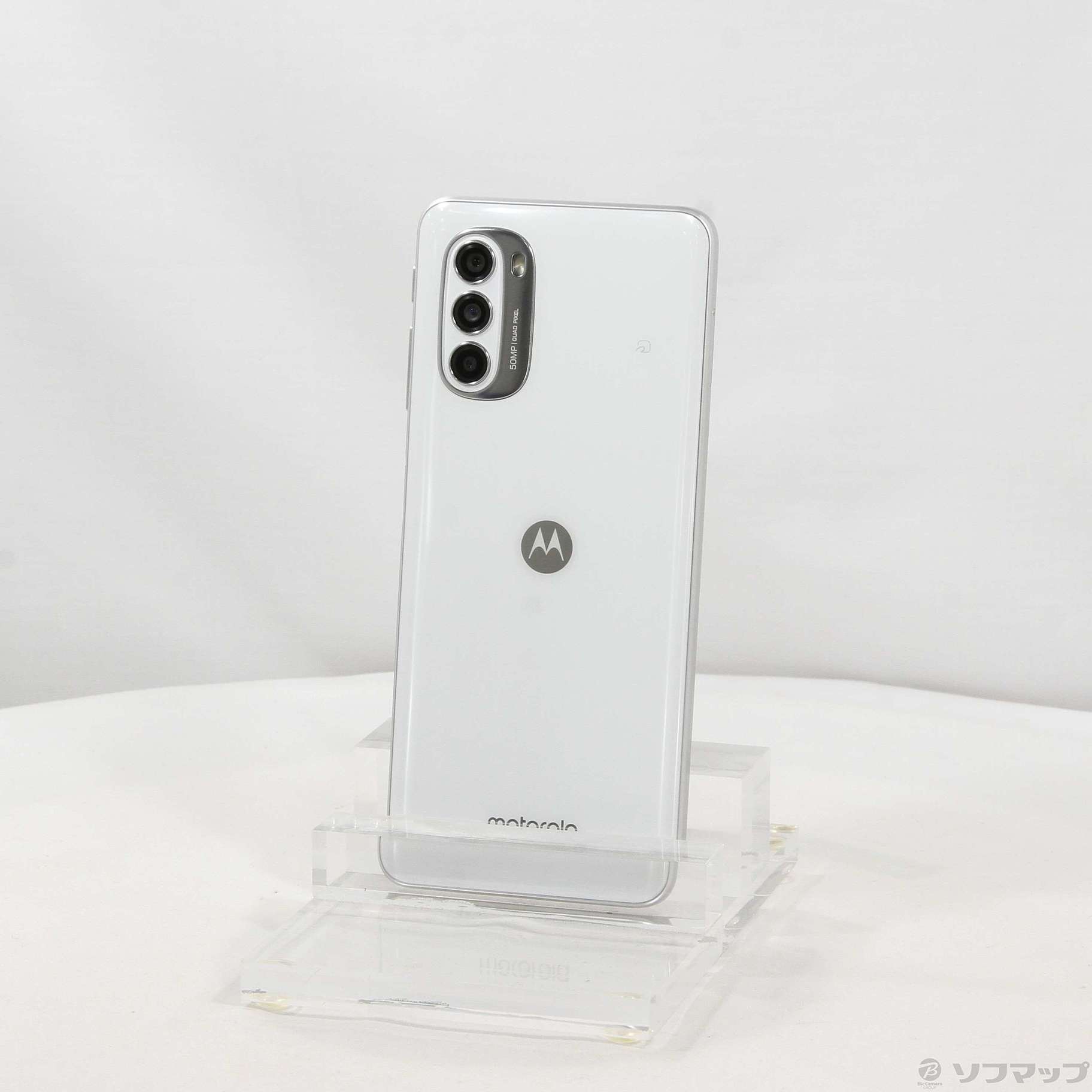 中古】moto g52j 5G II 128GB パールホワイト PATM0005JP SIMフリー