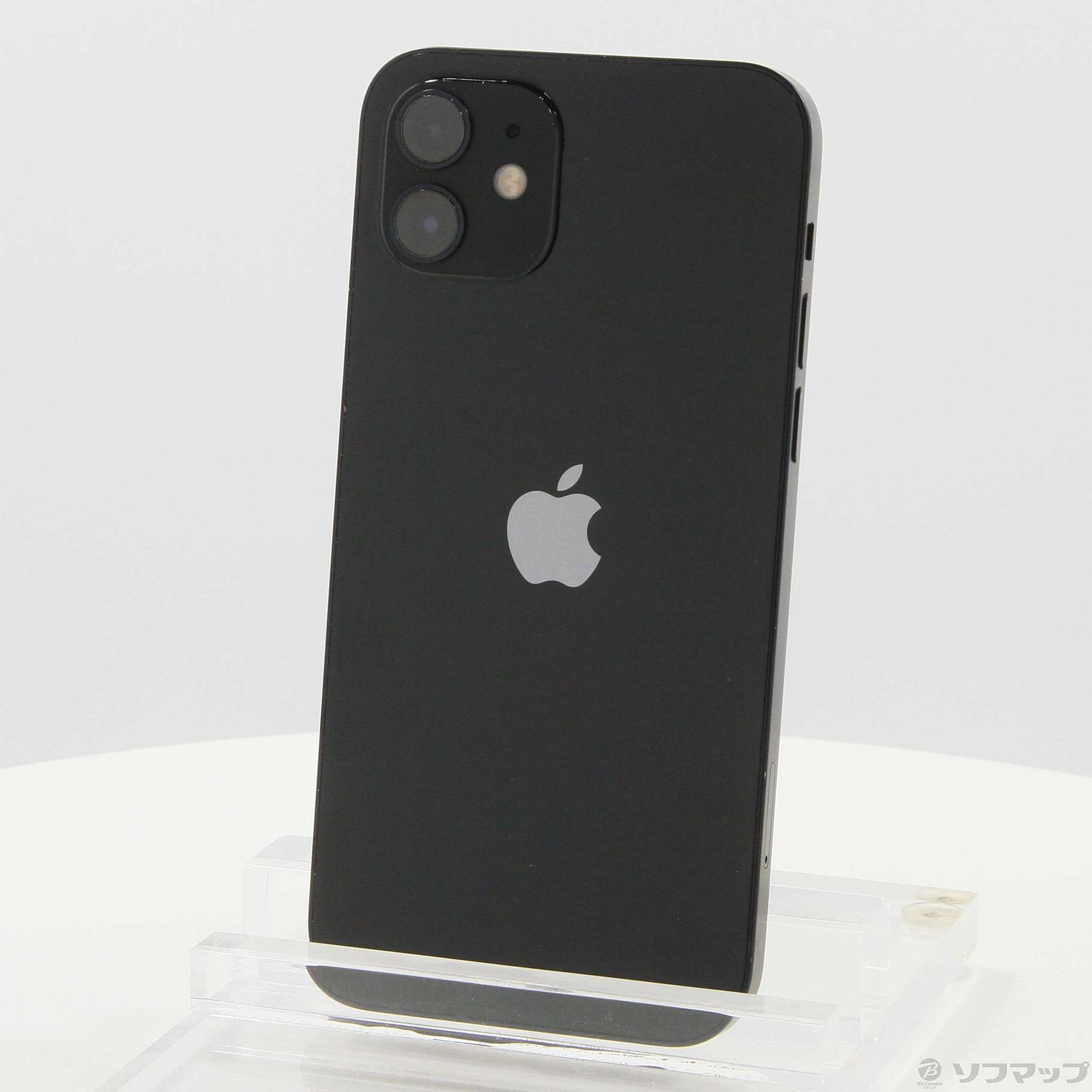(中古)Apple iPhone12 64GB ブラック MGHN3J/A SIMフリー(344-ud)