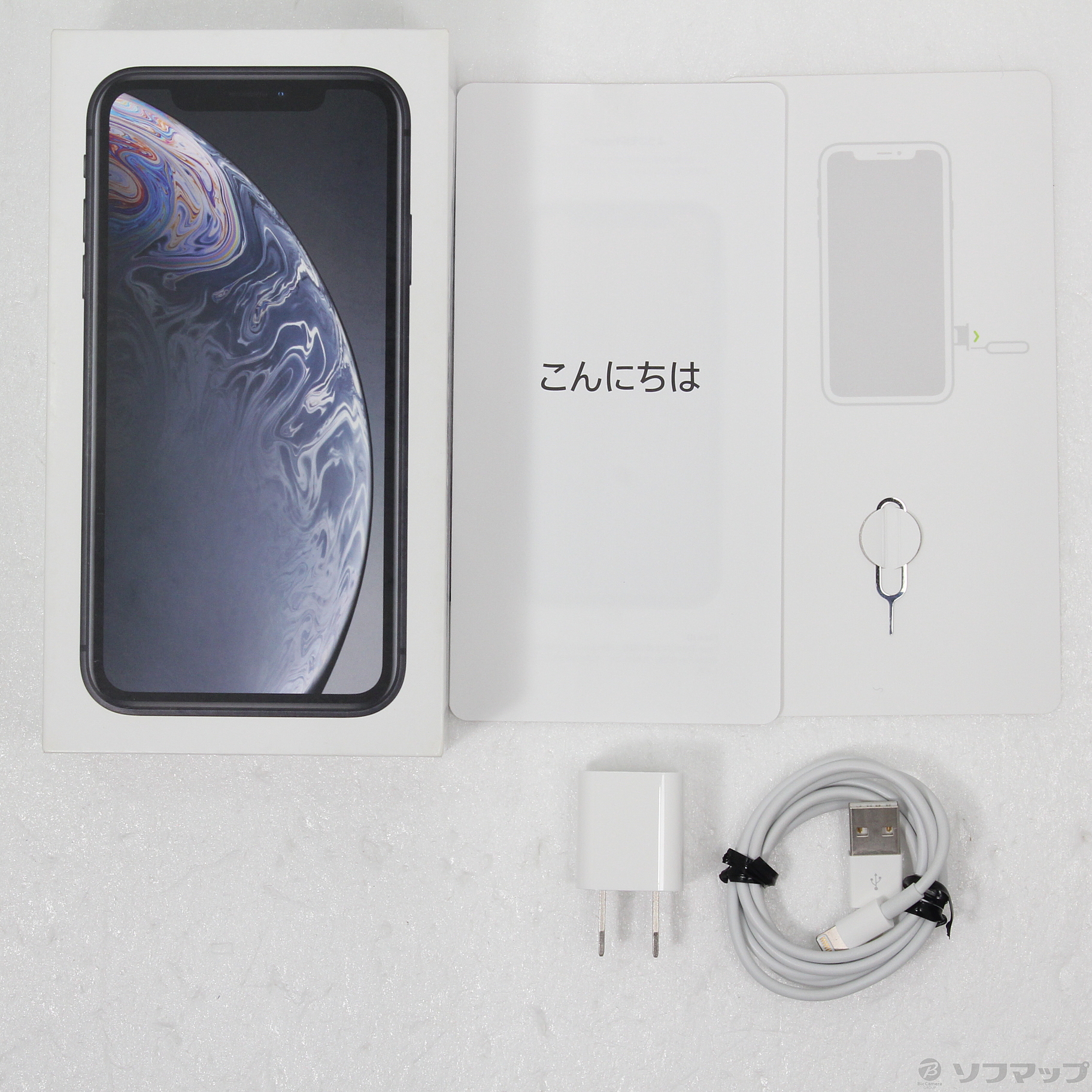 中古】iPhoneXR 128GB ブラック NT0G2J／A SIMフリー [2133053232079