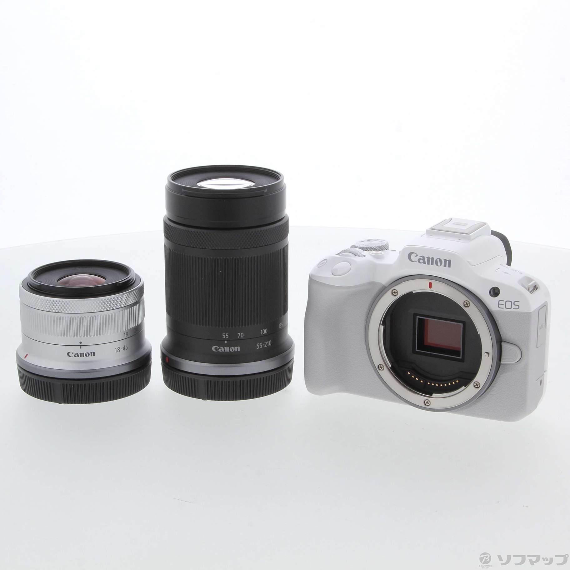 中古】EOS R50 ダブルズームキット ホワイト [2133053232895] - リコレ