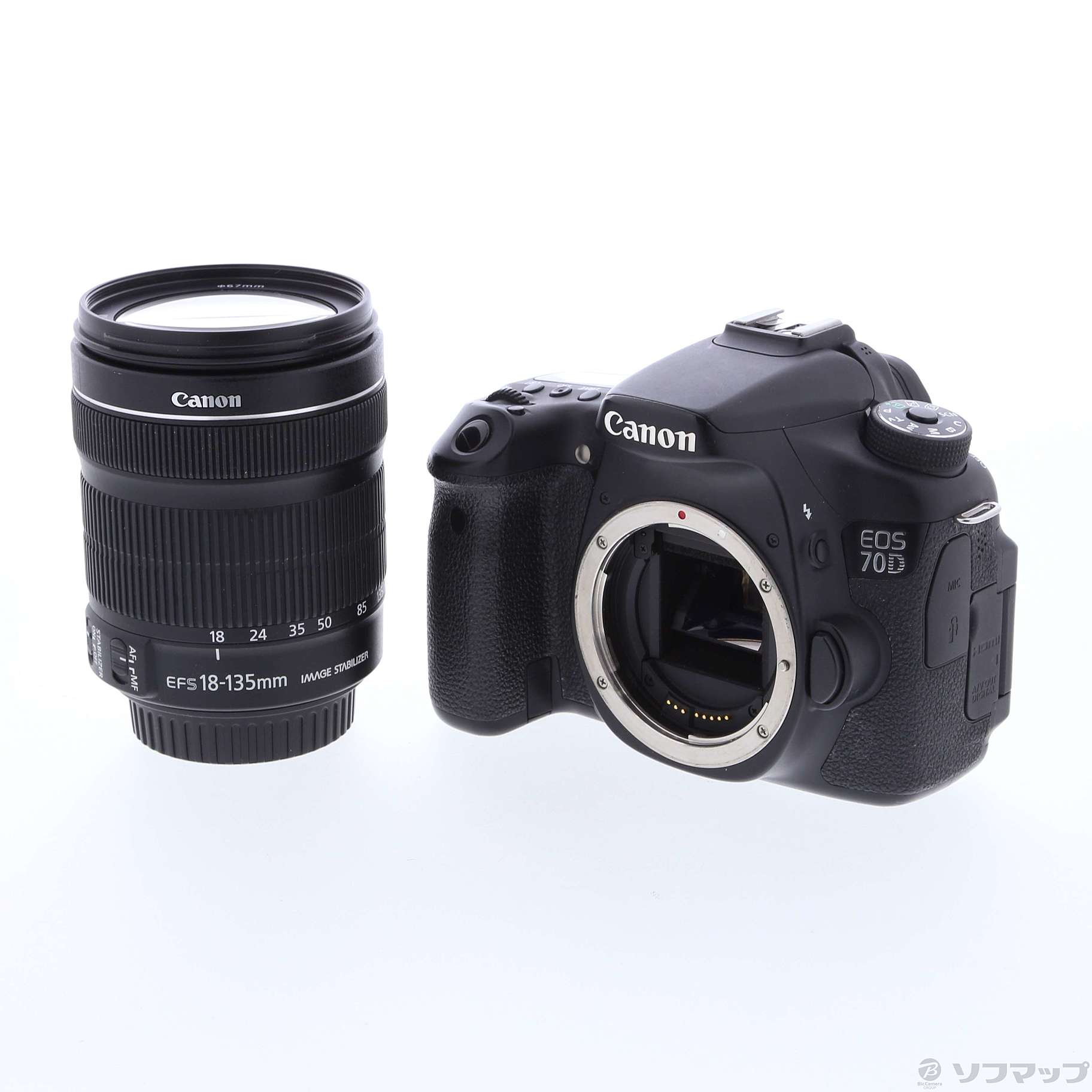 中古】EOS 70D (W) EF-S18-135 IS STM レンズキット (2020万画素／SDXC