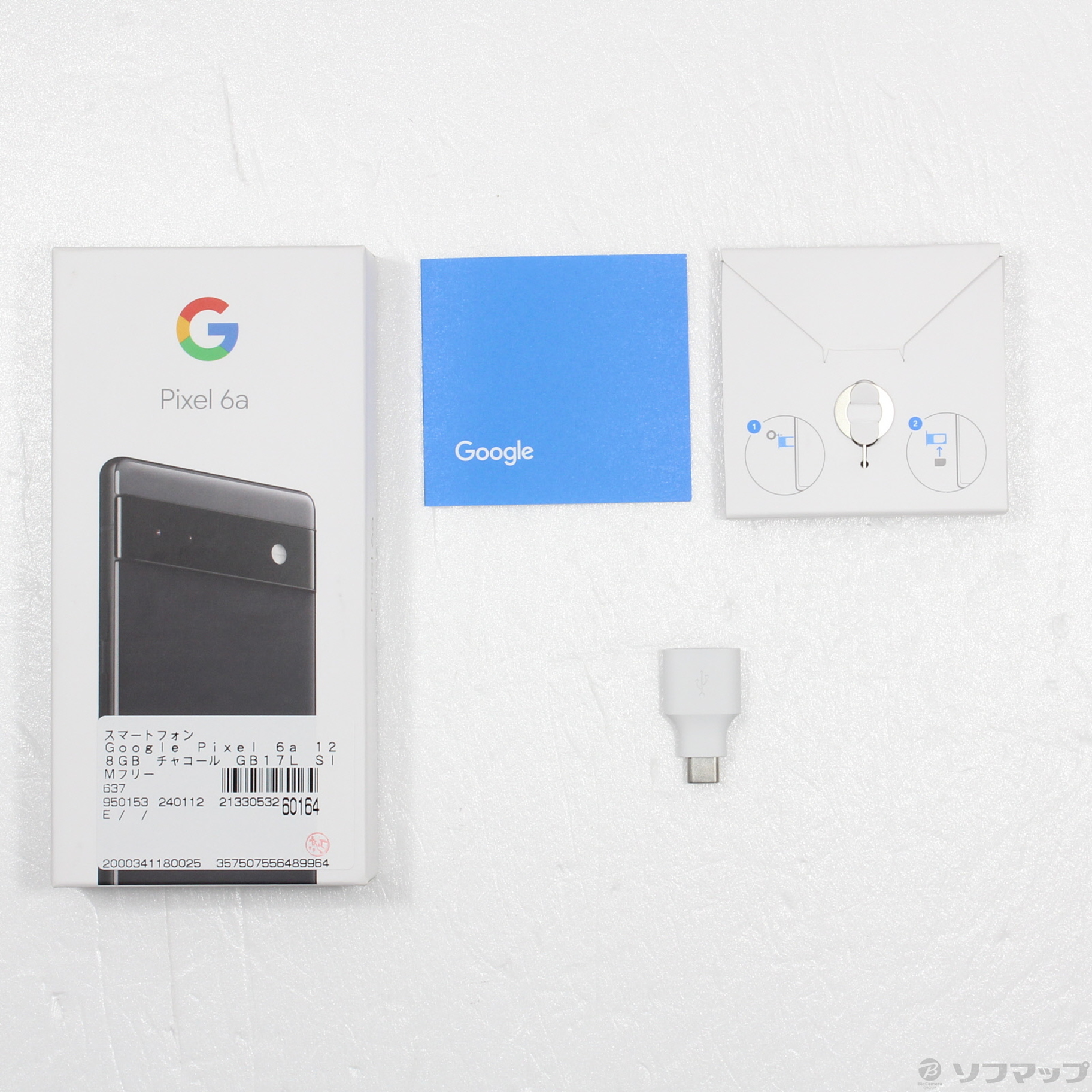 未使用 SIMフリー】au Pixel6a 5G 128GB チャコール☆送料無料｜携帯 