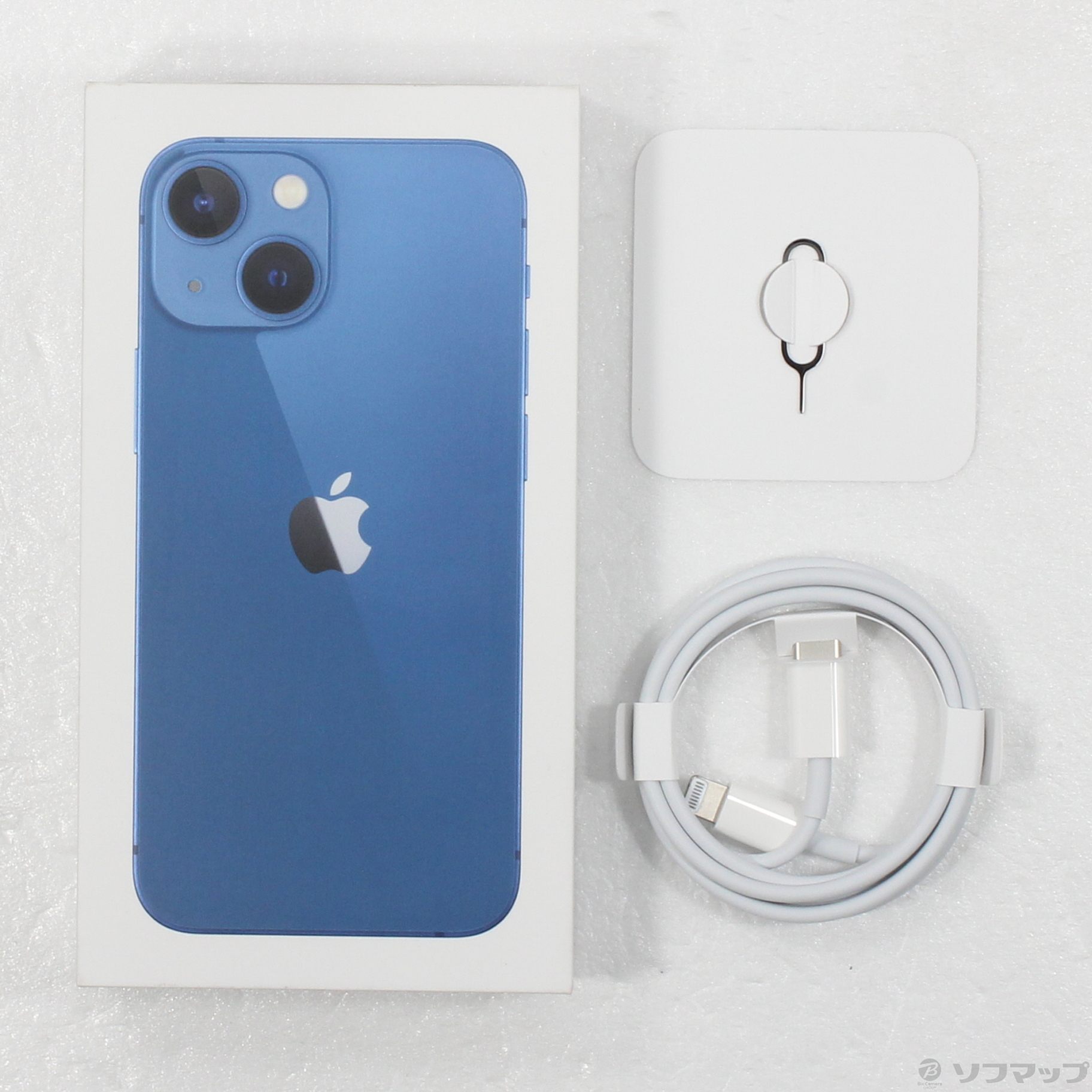 中古】iPhone13 mini 256GB ブルー MLJN3J／A SIMフリー 