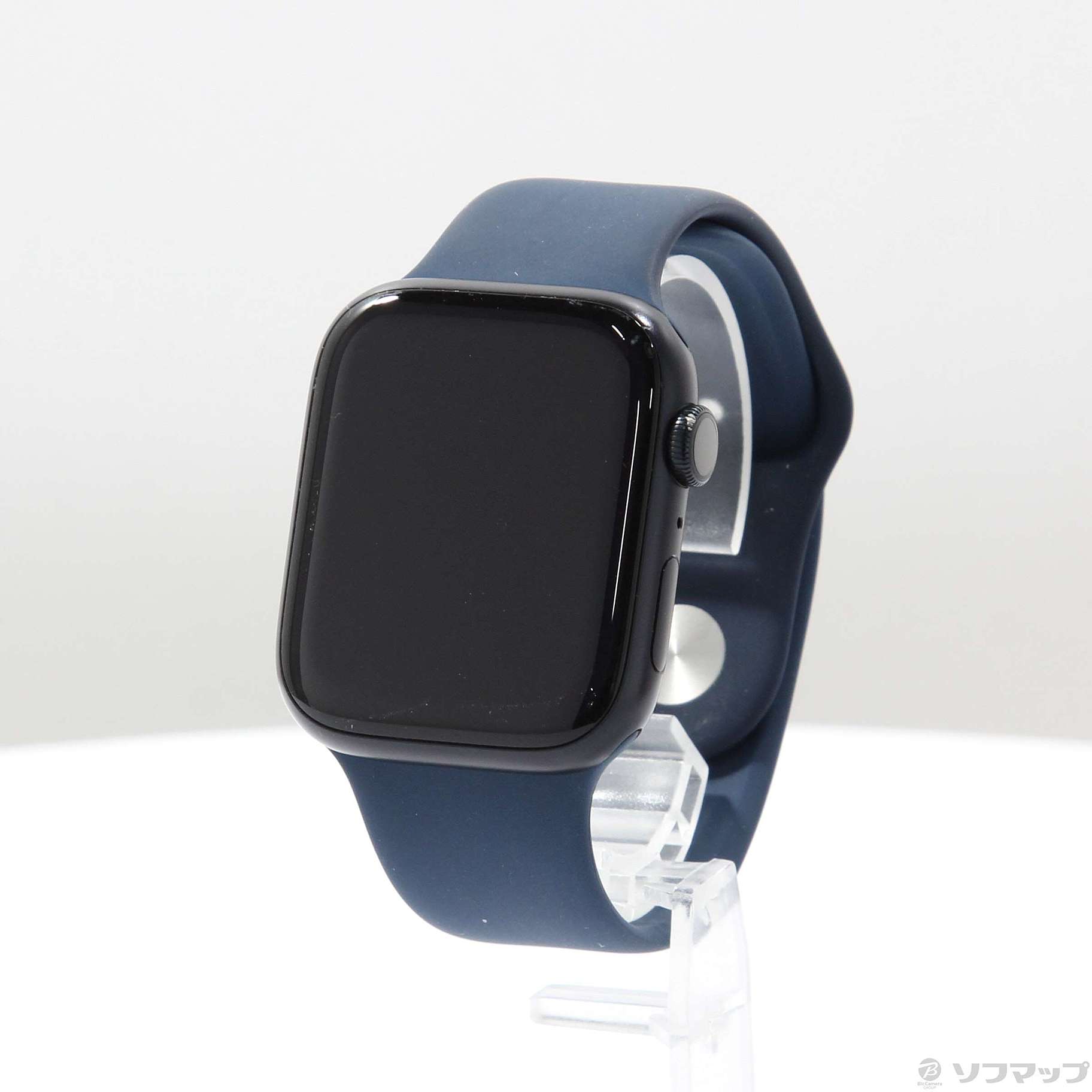 Apple Watch Series 7 GPS 45mm ミッドナイトアルミニウムケース アビスブルースポーツバンド