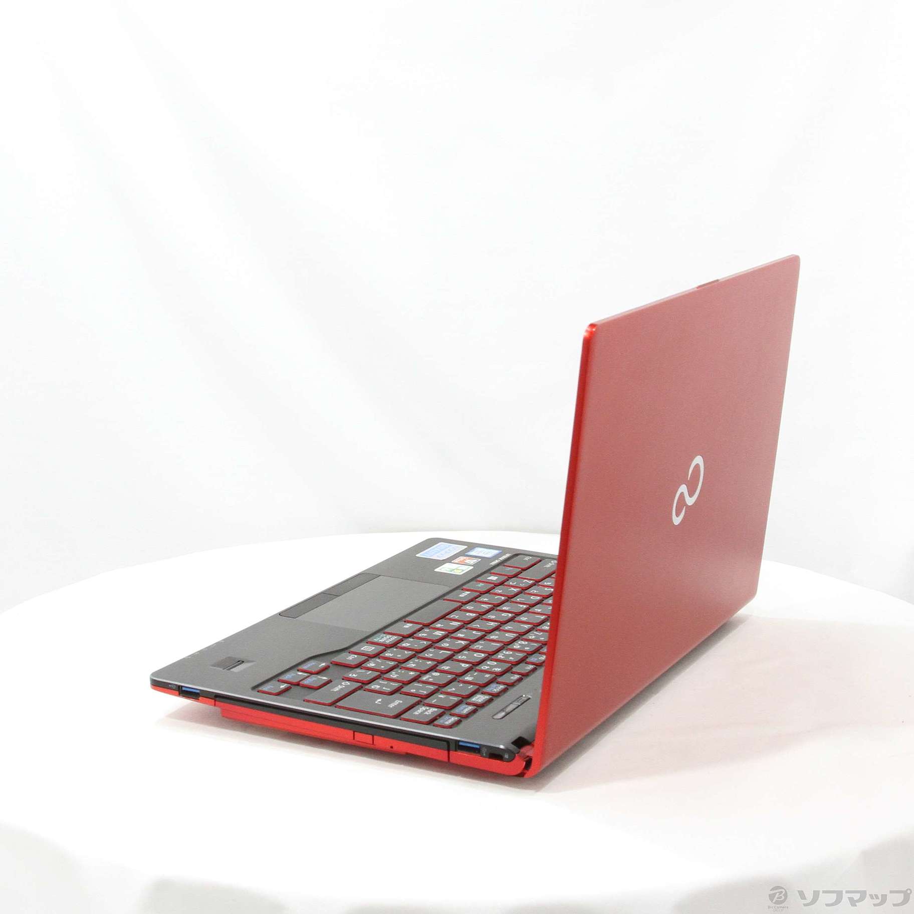 【タッチパネル搭載】富士通　LIFEBOOK SH90/X レッド 中古】格安安心パソコン LIFEBOOK SH90／X FMVS90XRD サテンレッド