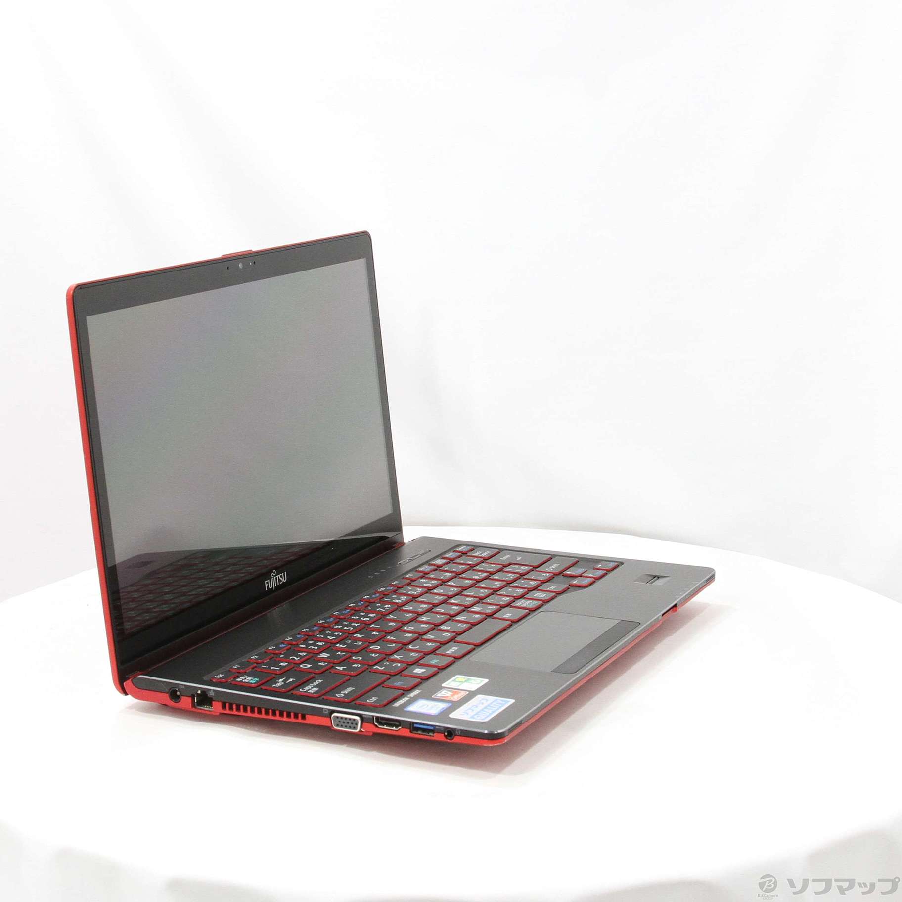 富士通 LIFEBOOK SH90/X タッチパネル サテンレッド i5 中古】格安安心パソコン LIFEBOOK SH90／X FMVS90XRD サテンレッド