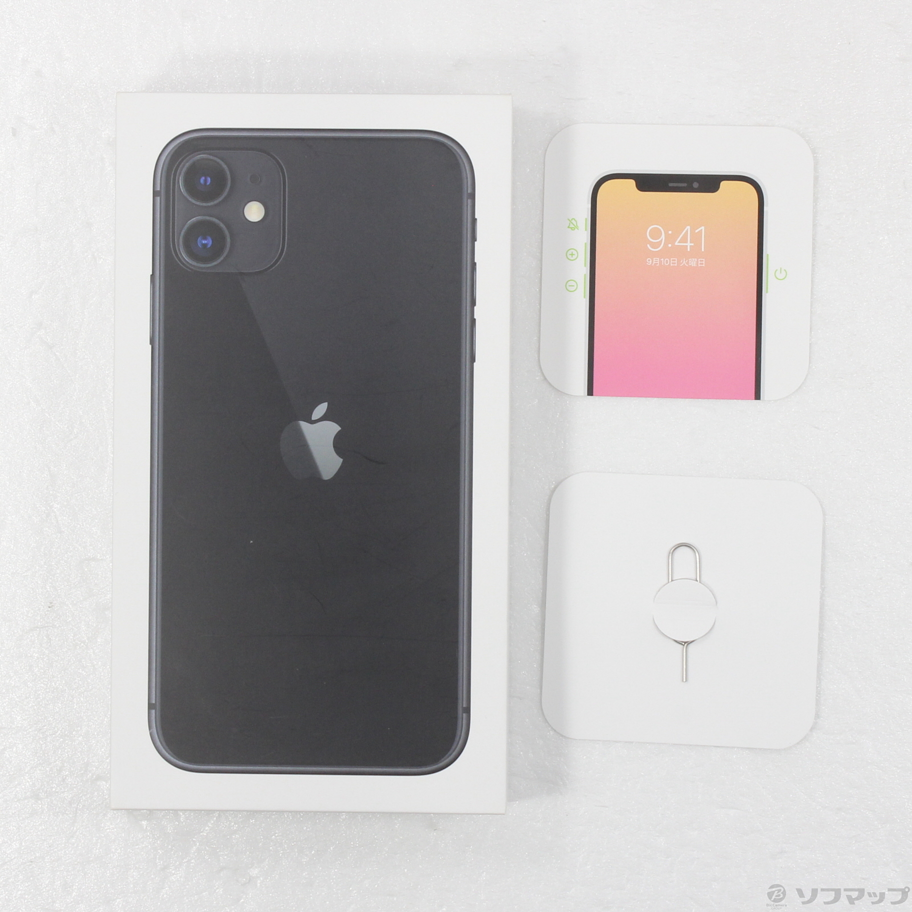 中古】iPhone11 128GB ブラック MHDH3J／A SIMフリー [2133053303090 