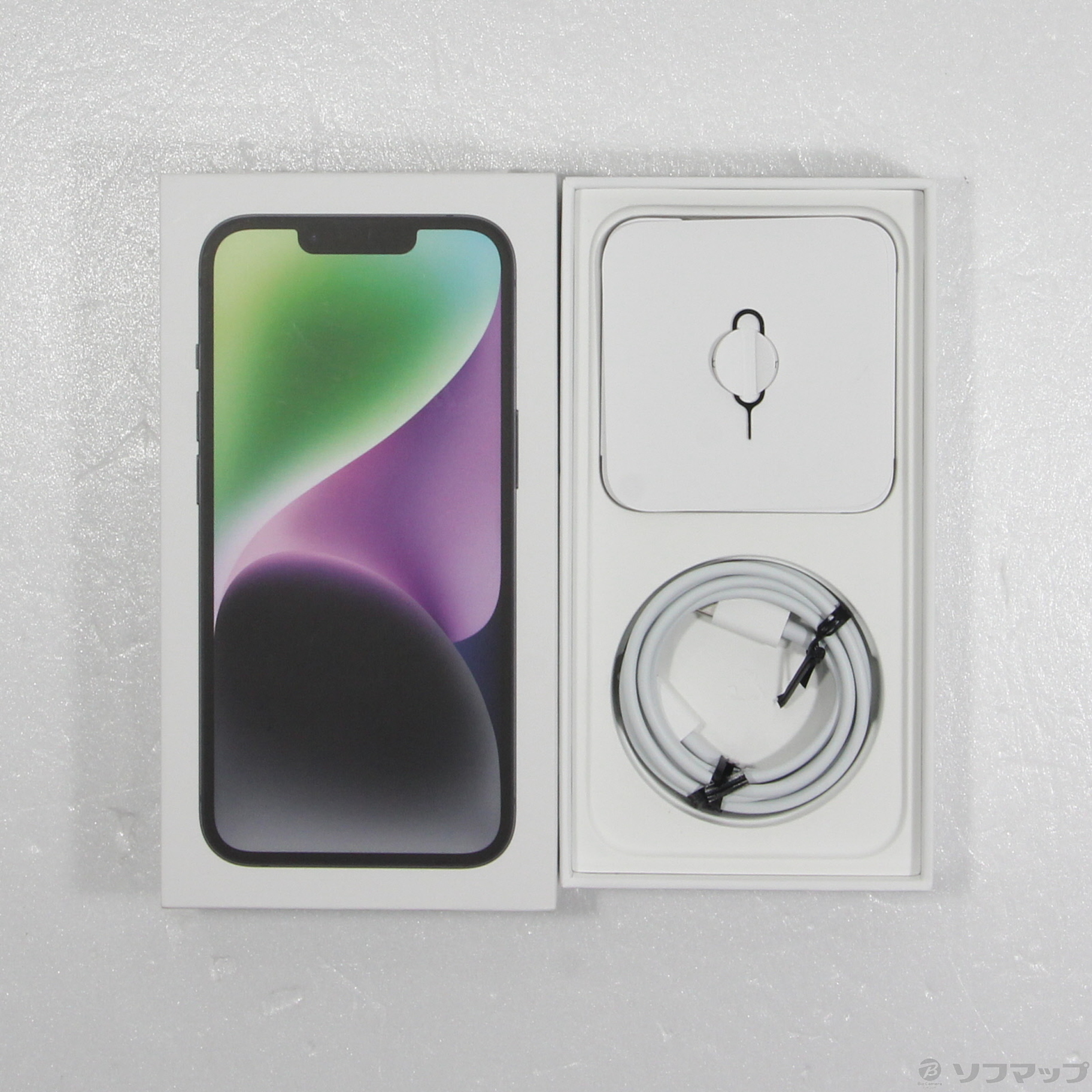 中古】iPhone14 128GB ミッドナイト MPUD3J／A SIMフリー
