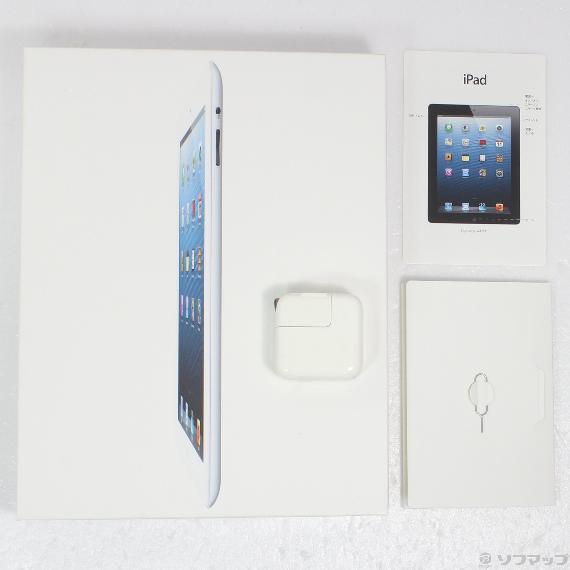 中古】iPad 第4世代 64GB ホワイト MD527J／A SoftBank [2133053309382 
