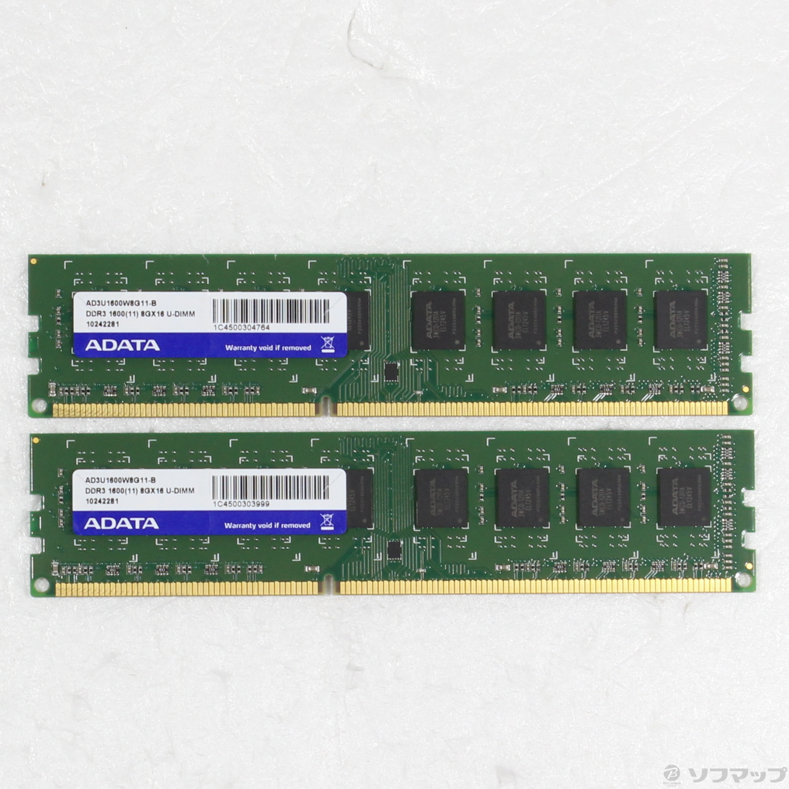 中古】デスクPCメモリ 240P DDR3 8GB×2枚組 PC3-12800 DDR3-1600