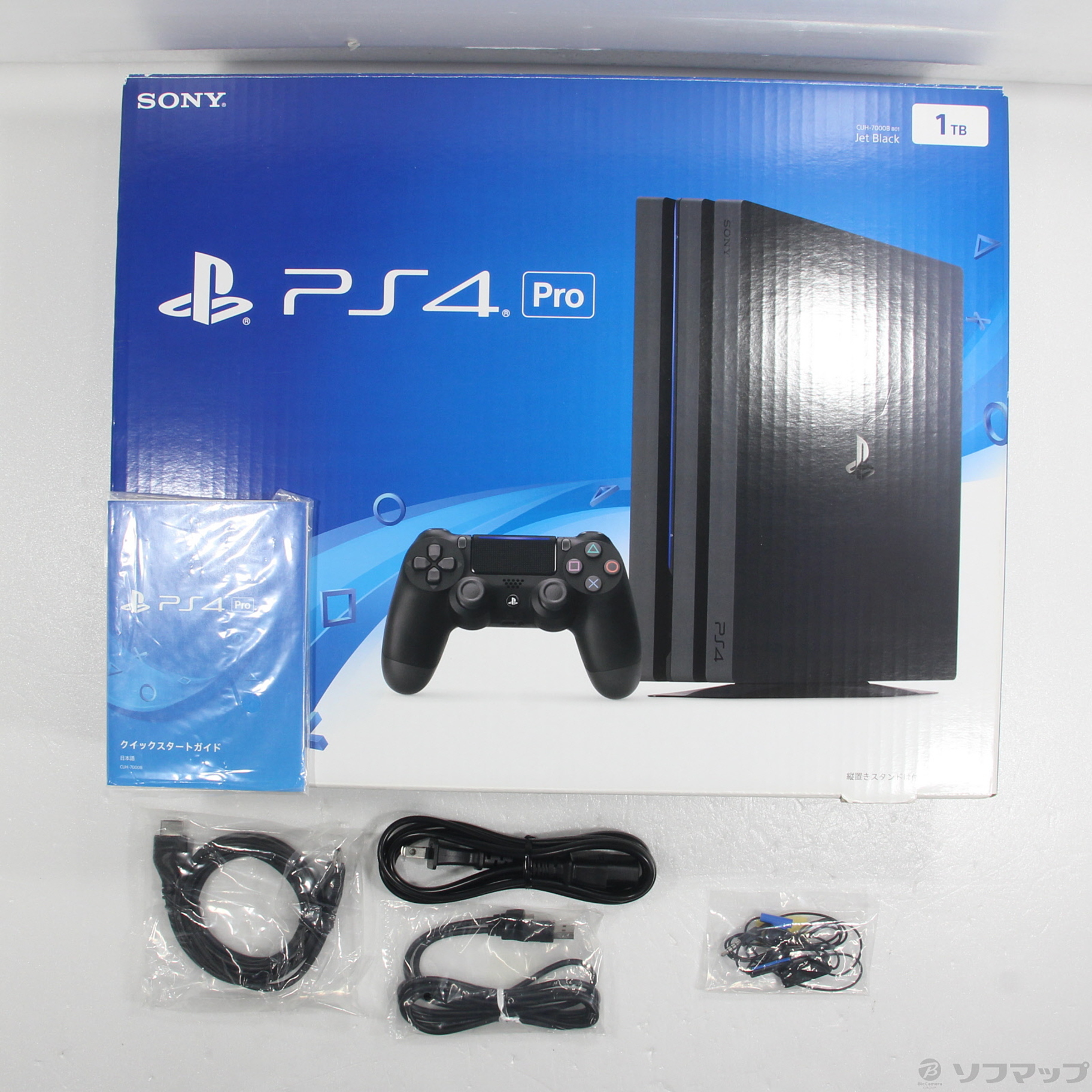 〔中古品〕 PlayStation 4 Pro ジェットブラック 1TB CUH-7000BB