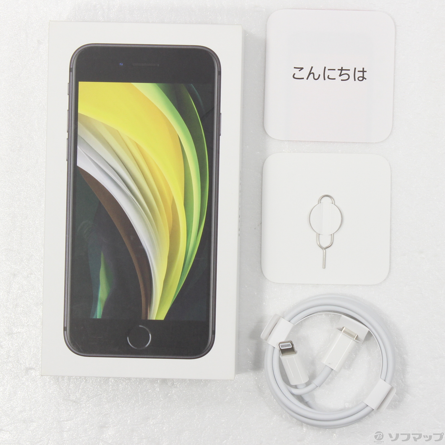 中古】iPhone SE 第2世代 64GB ブラック MHGP3J／A SIMフリー