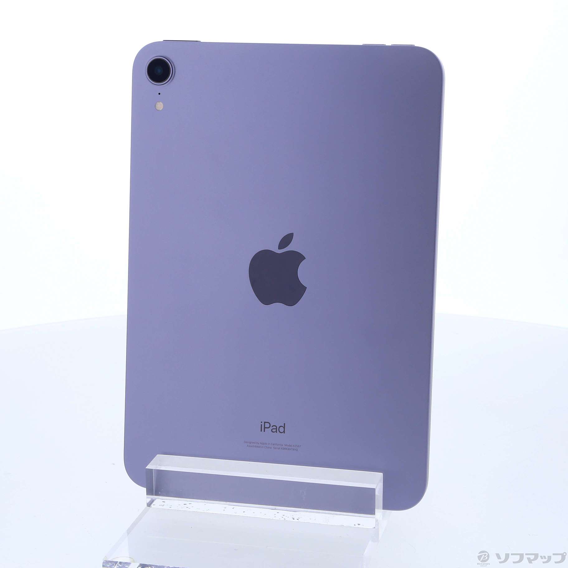 中古】iPad mini 第6世代 64GB パープル MK7R3J／A Wi-Fi