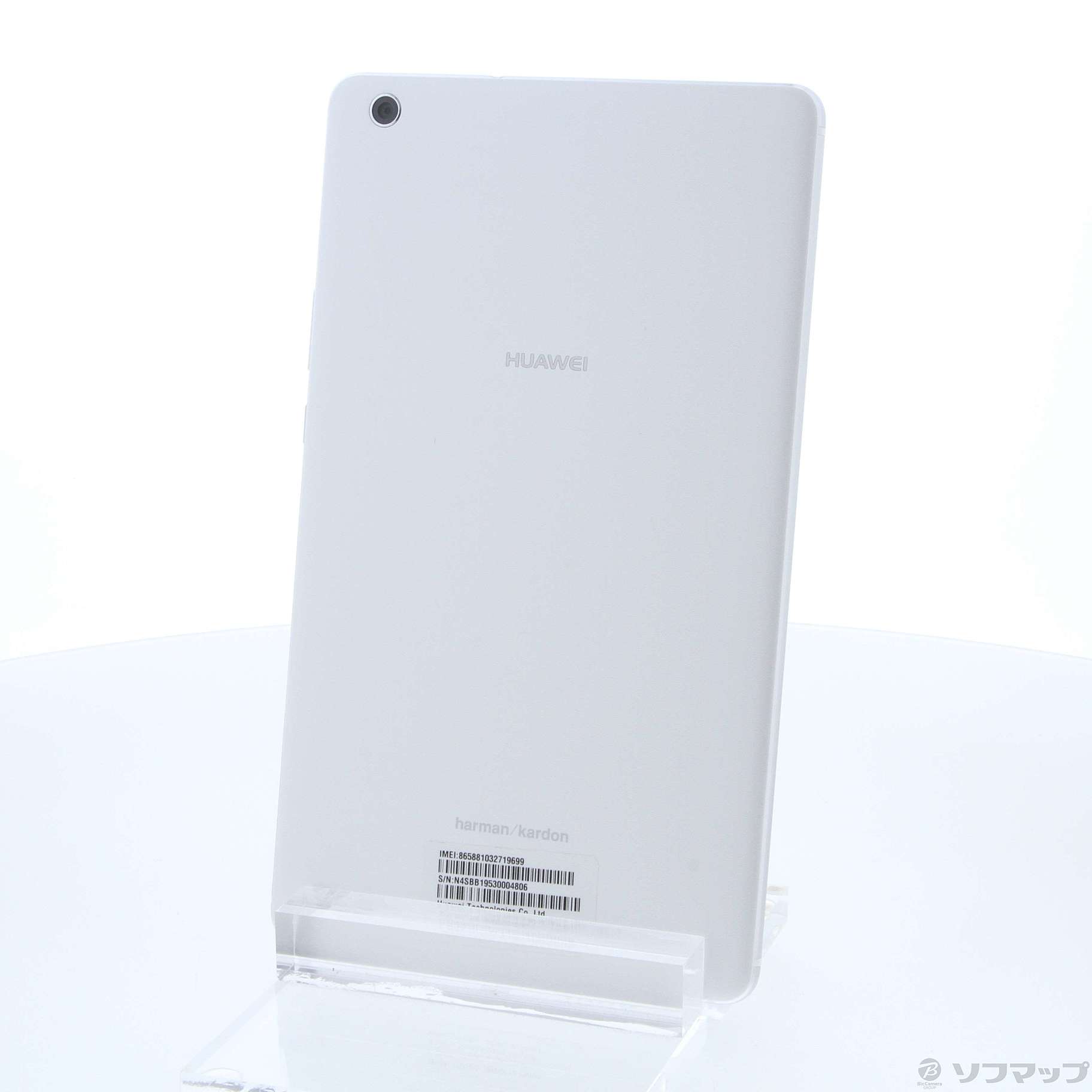 中古品〕 MediaPad M3 Lite s 16GB ホワイト 701HW SoftBank｜の