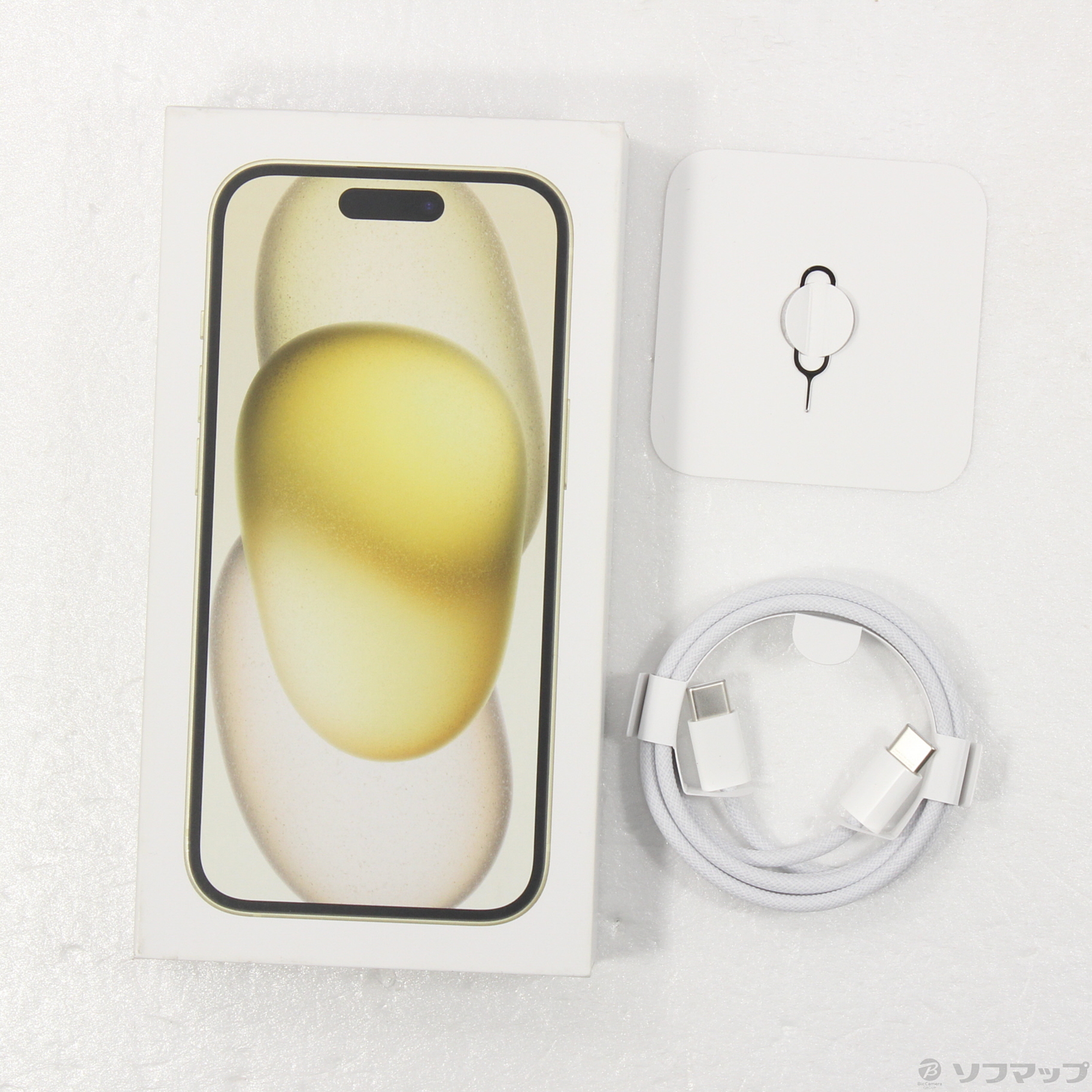 中古】iPhone15 512GB イエロー MTMW3J／A SIMフリー