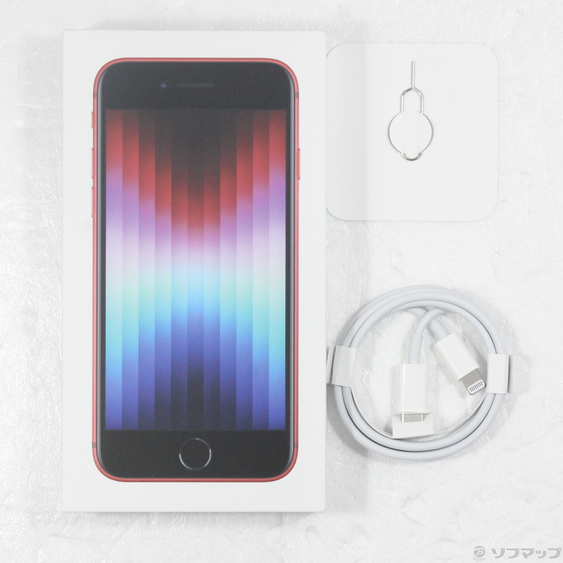 中古】iPhone SE 第3世代 128GB プロダクトレッド MMYH3J／A SIMフリー