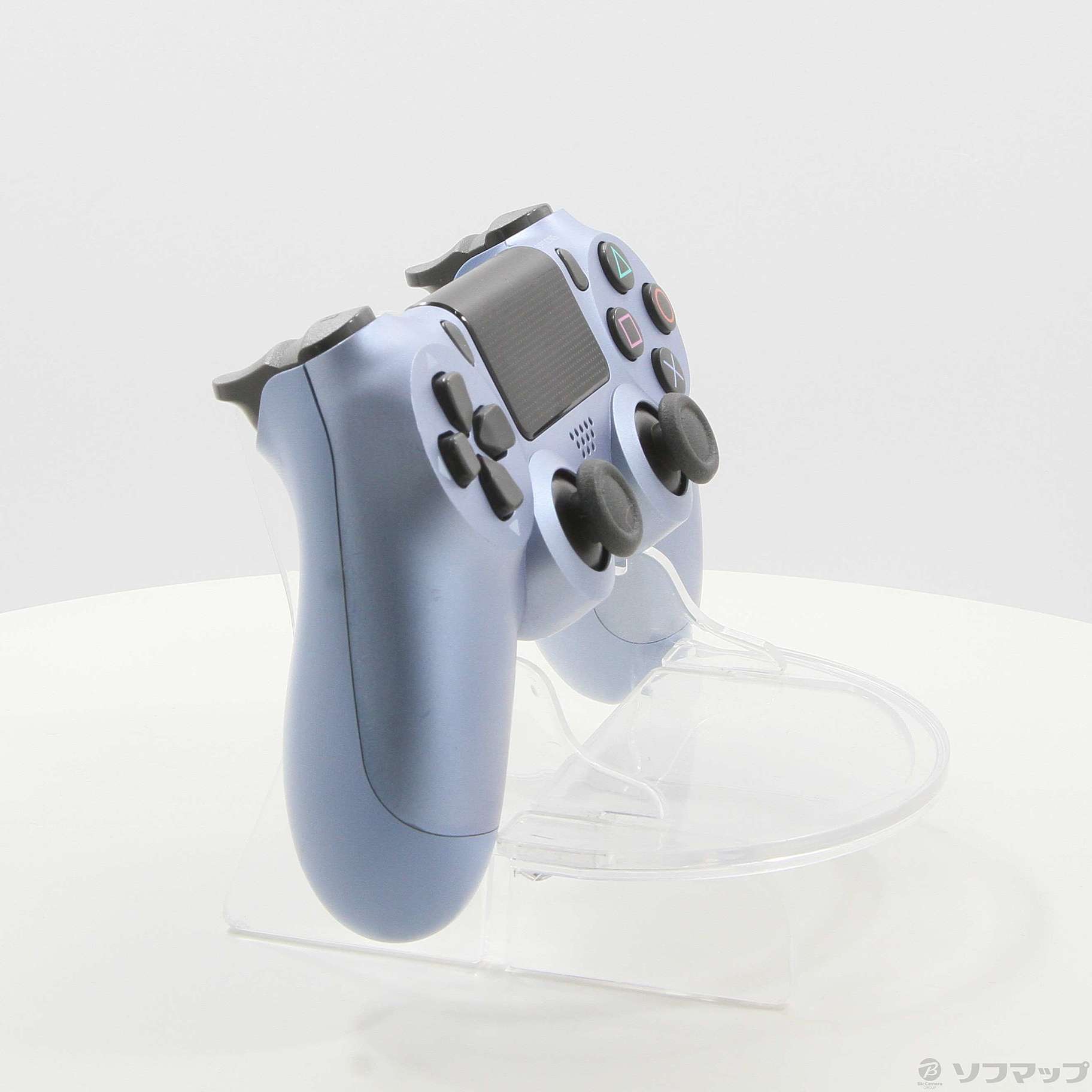 中古品〕 ワイヤレスコントローラー DUALSHOCK4 チタン・ブルー 【PS4