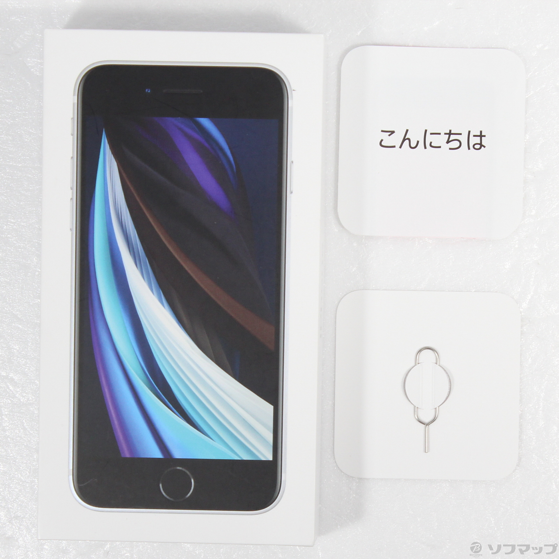 中古】iPhone SE 第2世代 64GB ホワイト MHGQ3J／A SIMフリー