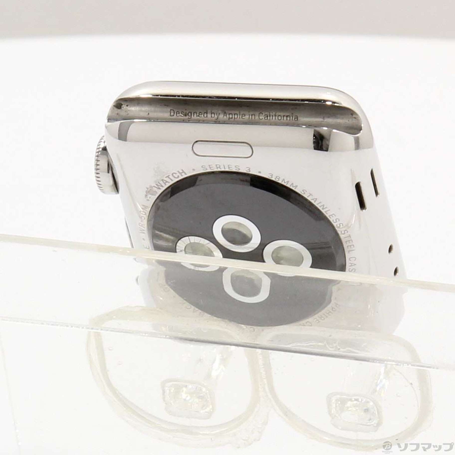 中古】Apple Watch Series 3 GPS + Cellular 38mm ステンレススチール 