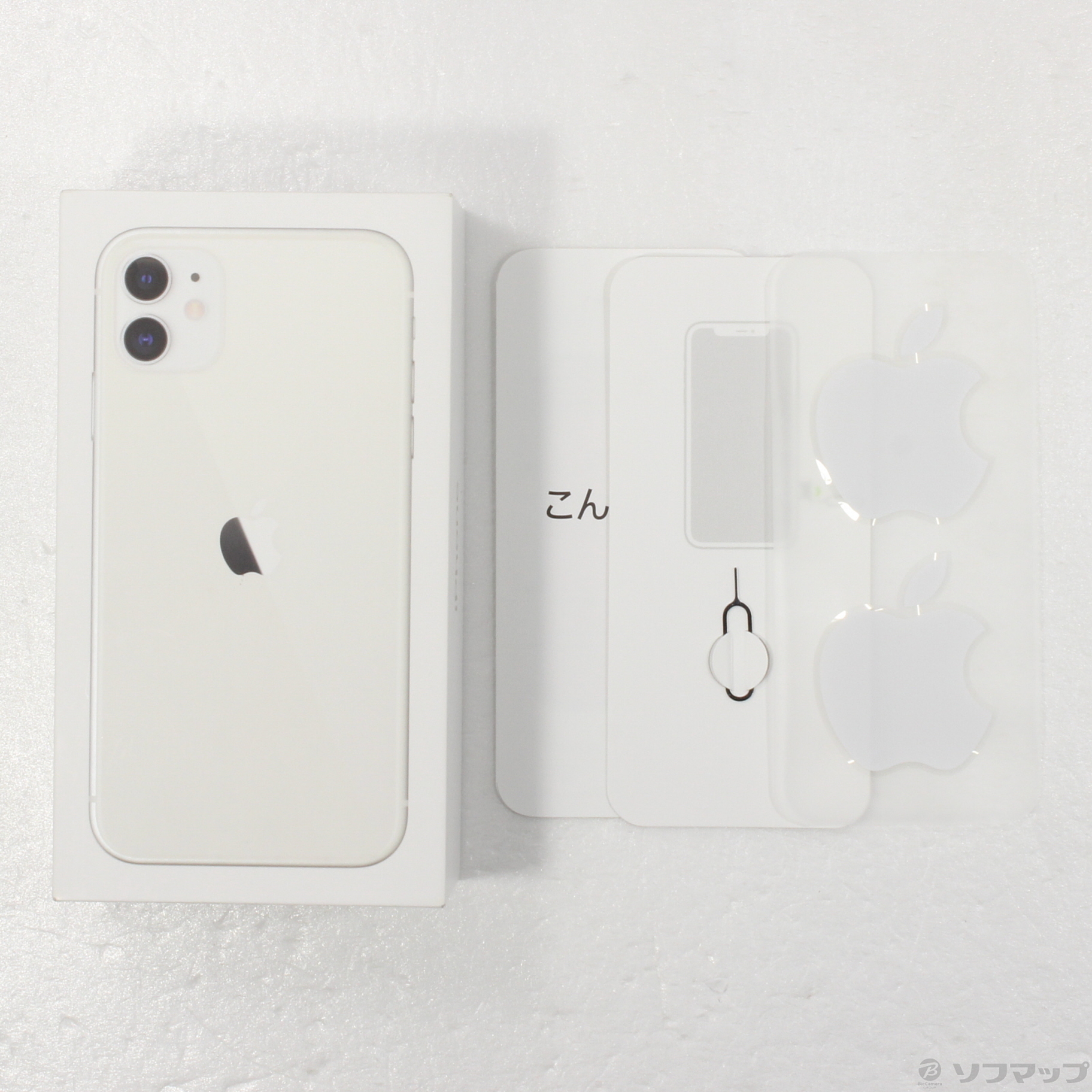 中古】iPhone11 64GB ホワイト MWLU2J／A SIMフリー [2133053609055 