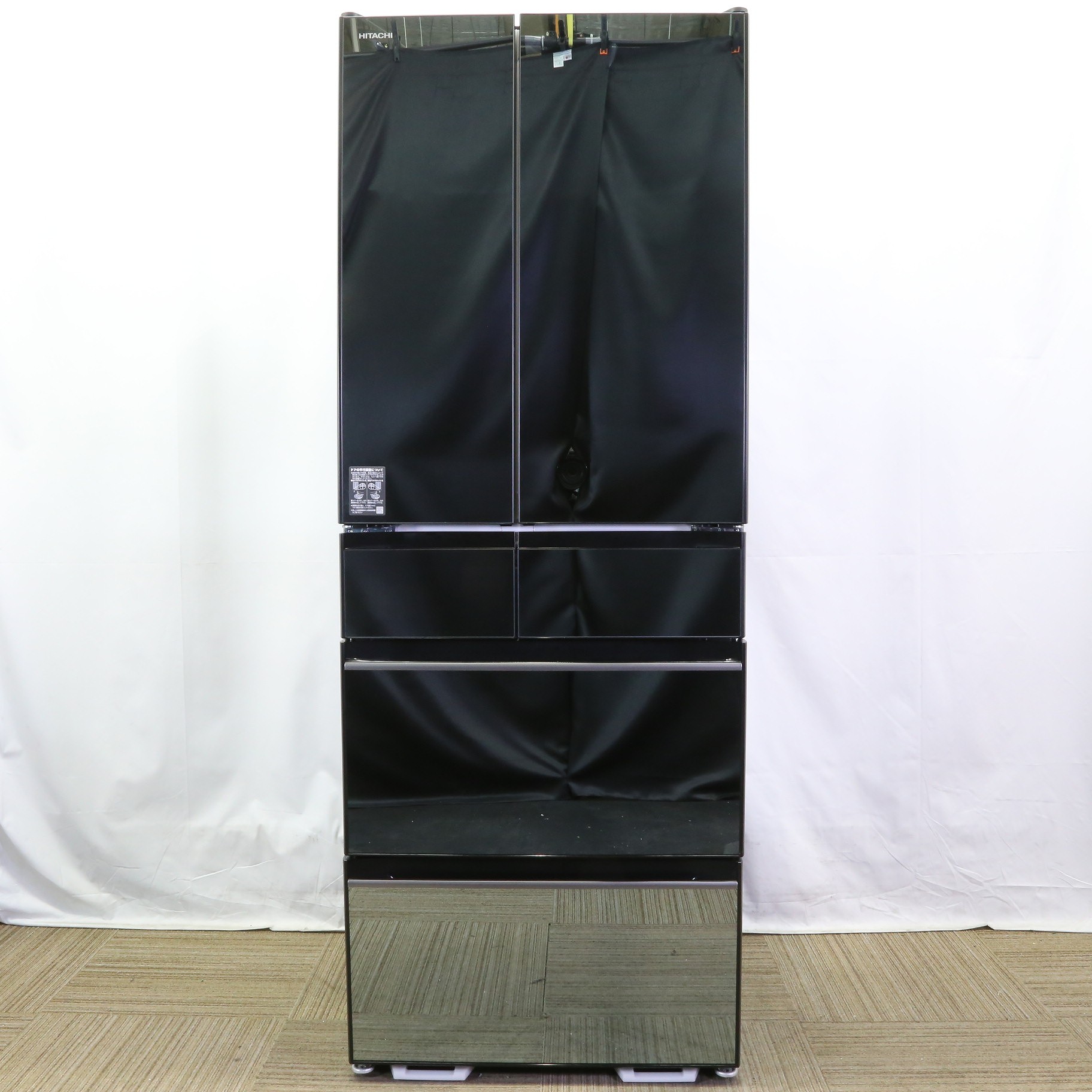 中古】〔展示品〕 冷蔵庫 HXCタイプ クリスタルミラー R-HXC62T-X ［幅 
