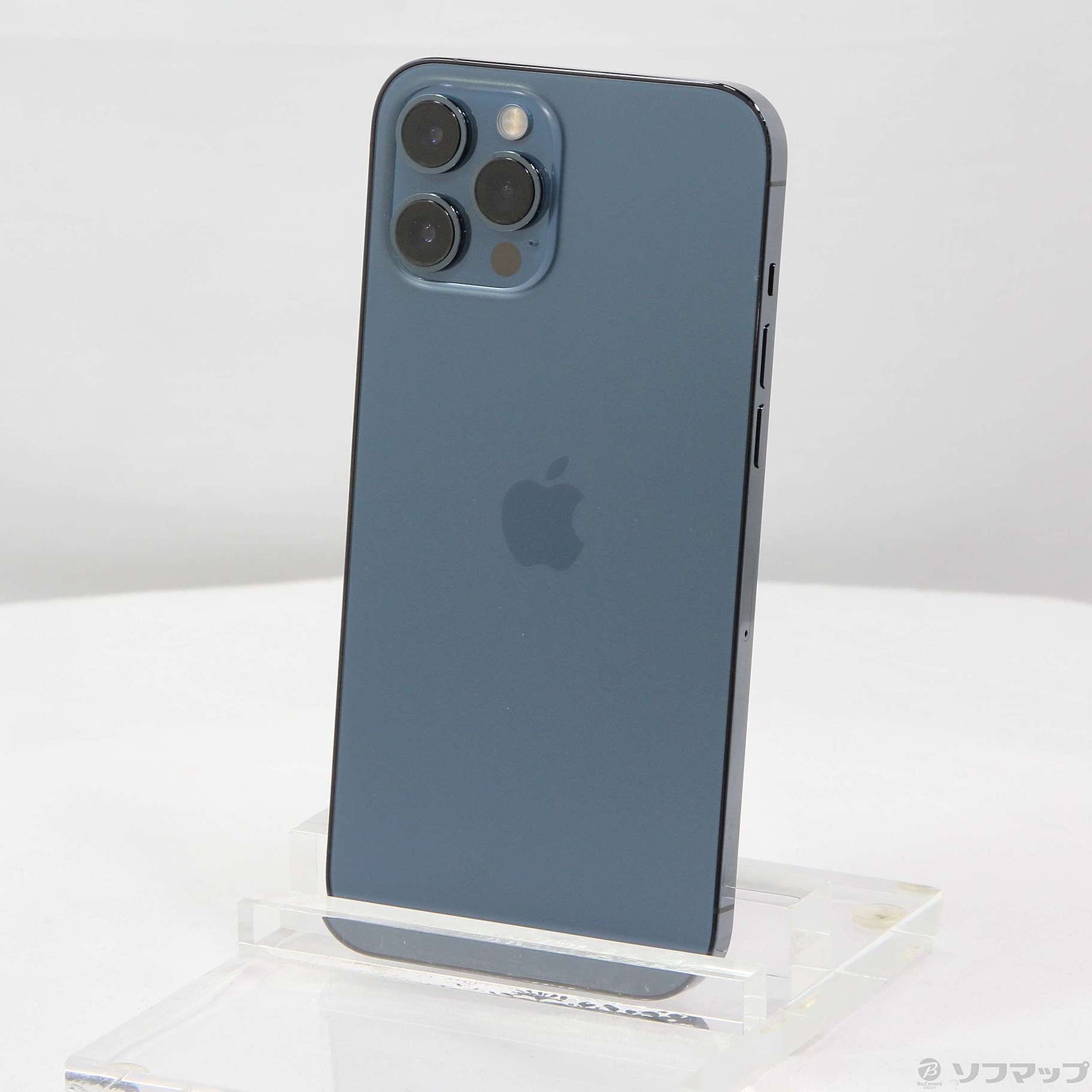 (中古)Apple iPhone12 Pro Max 256GB パシフィックブルー MGD23J/A SIMフリー(368-ud)