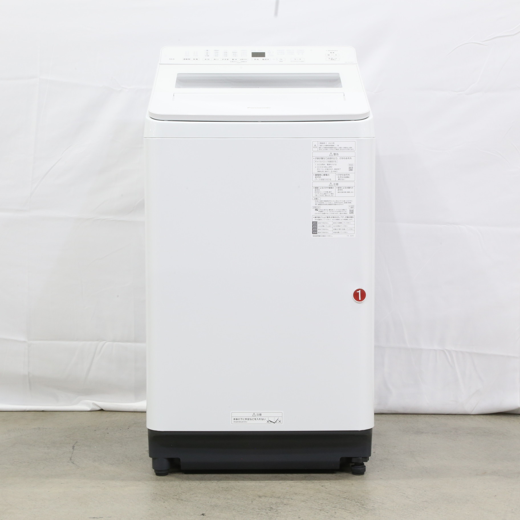 〔展示品〕 全自動洗濯機 FAシリーズ ホワイト NA-FA10K2-W ［洗濯10.0kg ／簡易乾燥(送風機能) ／上開き］