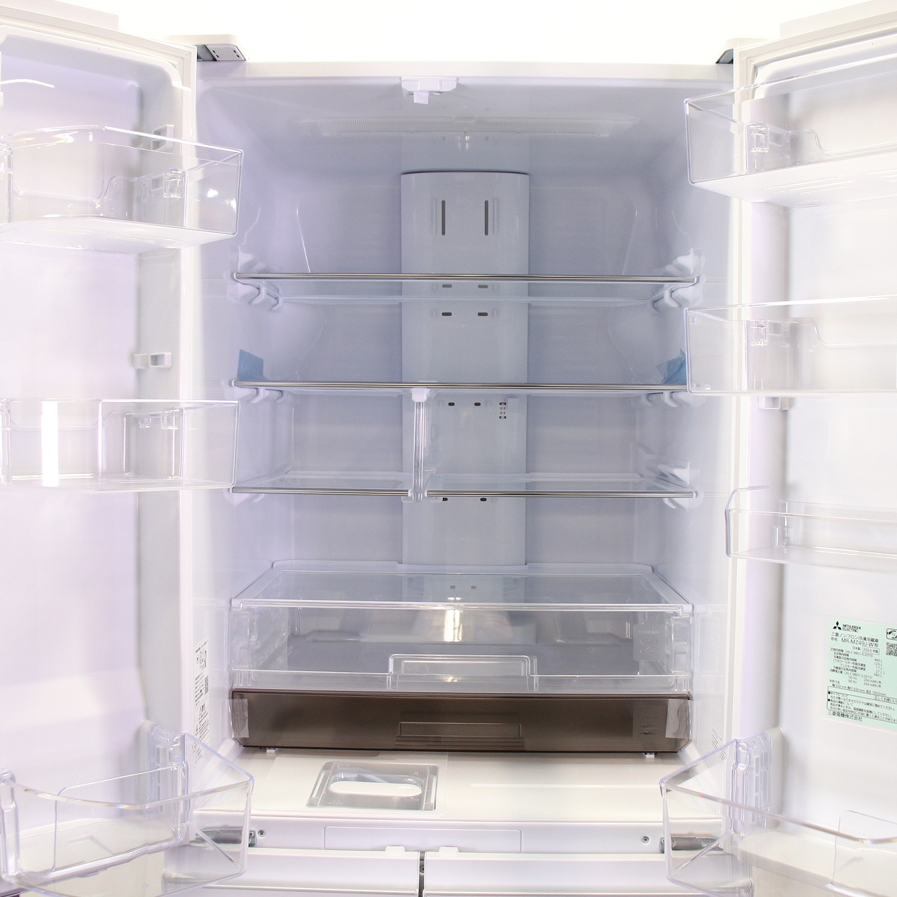 中古】〔展示品〕 冷蔵庫 MZシリーズ グレインクリア MR-MZ49J-W ［幅