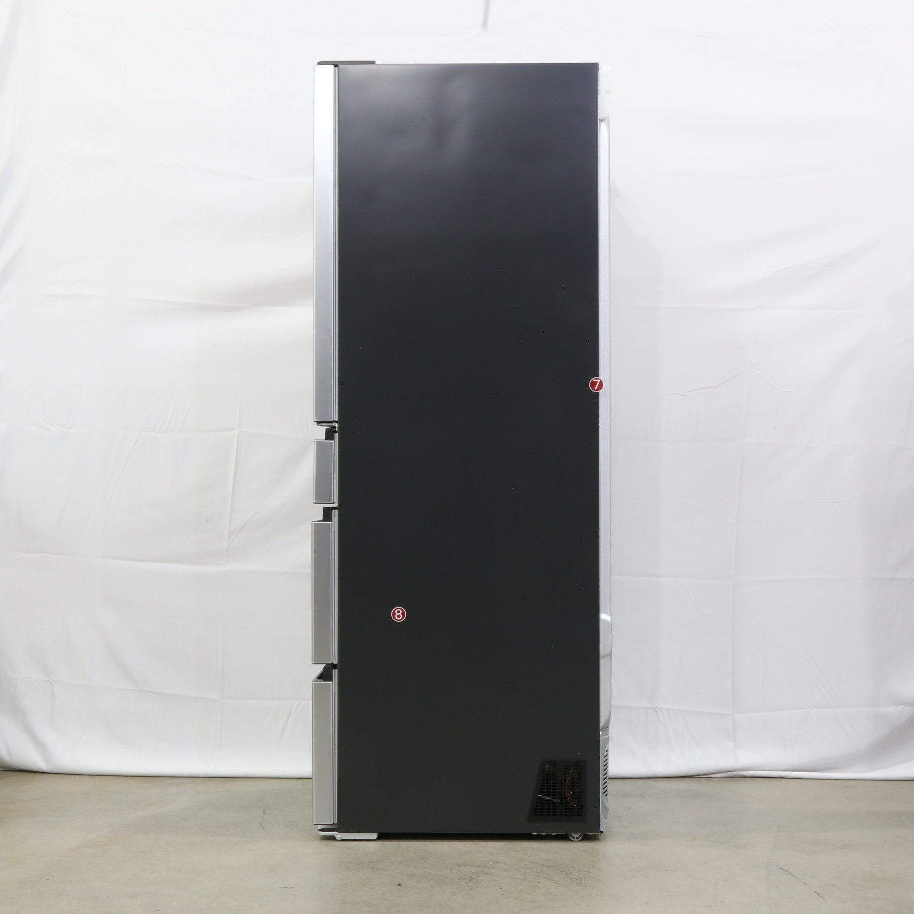 〔展示品〕 冷蔵庫 KWCタイプ ブラストシルバー R-KWC50S-S ［幅65cm ／498L ／6ドア ／観音開きタイプ ／2022年］