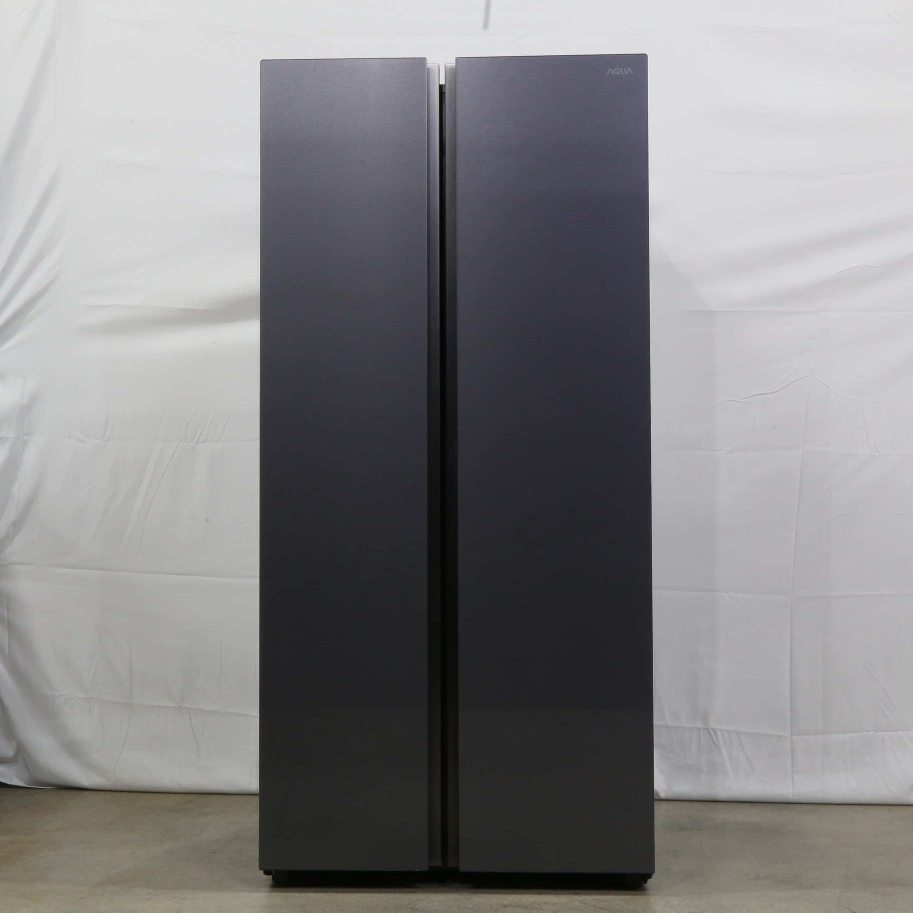 中古】〔展示品〕 冷蔵庫 ダークシルバー AQR-SBS48P(DS) ［幅83.5cm 