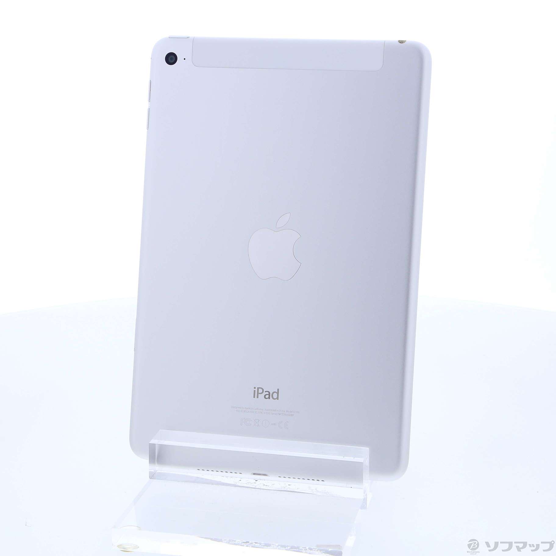 人気最新品Apple MK772J/A iPad mini 4 Wi-Fi+Cellular 128GB SIMロック解除済み シルバー au iPad本体