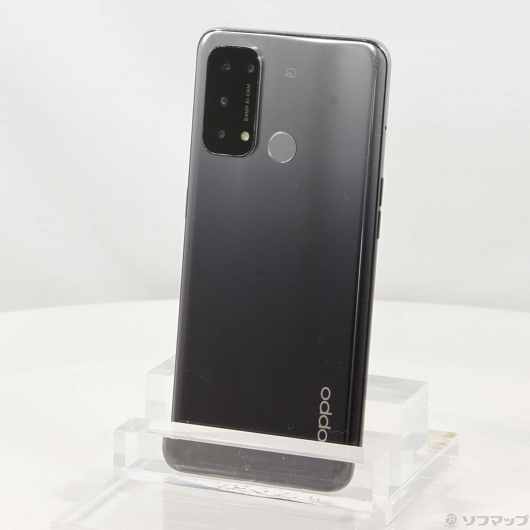 中古】OPPO Reno5 A 128GB シルバーブラック A101OP Y!mobile