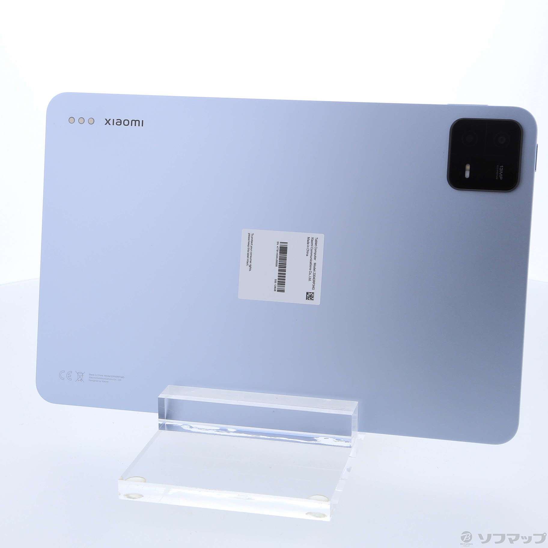 〔展示品〕 Xiaomi Pad 6 128GB ミストブルー VHU4329JP Wi-Fi