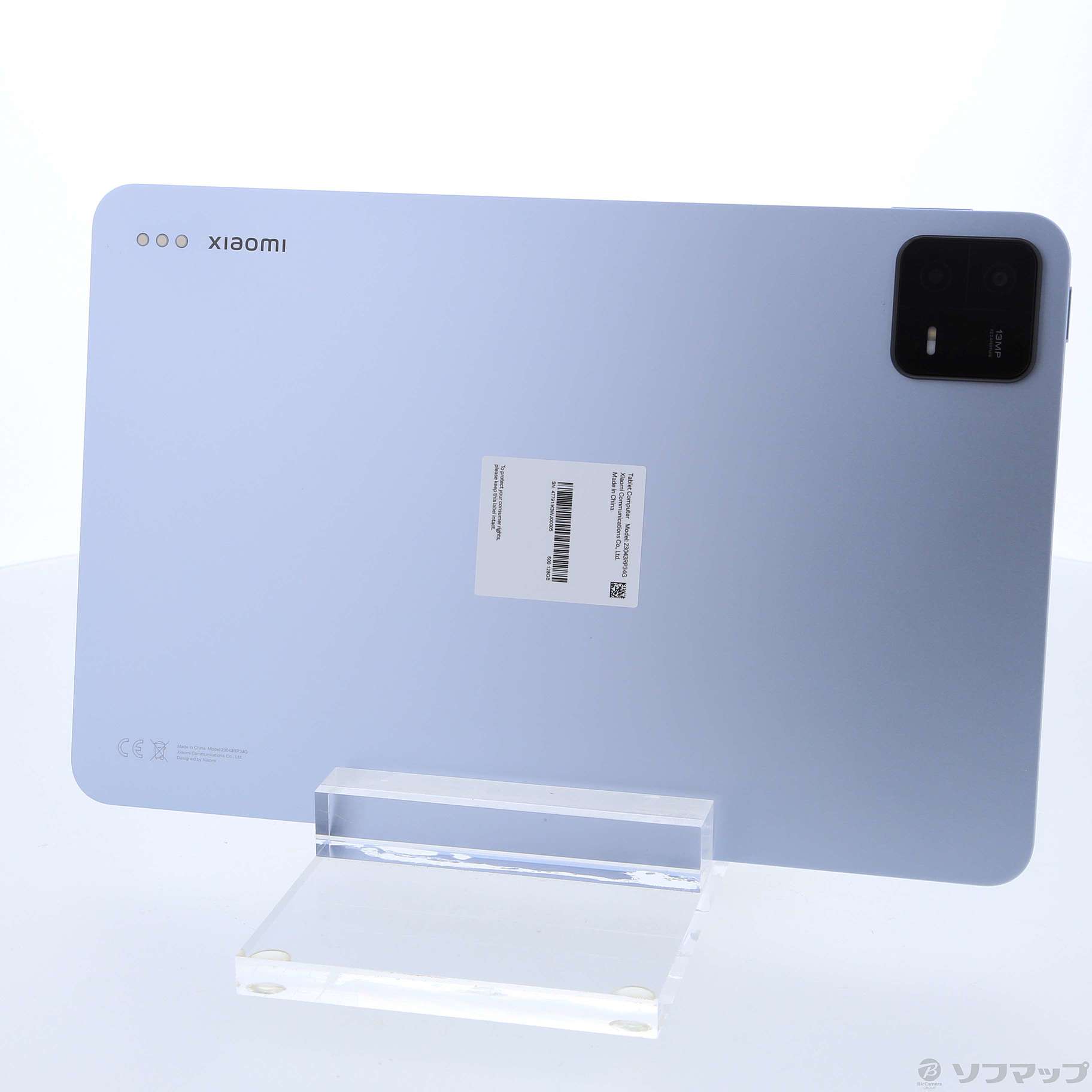 中古】〔展示品〕 Xiaomi Pad 6 128GB ミストブルー VHU4329JP Wi-Fi