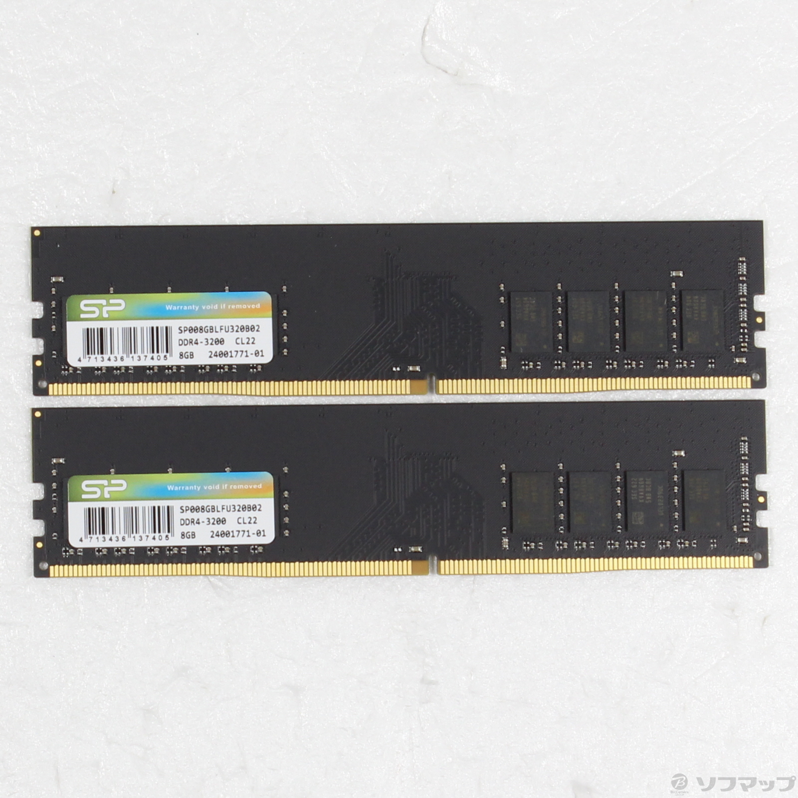 中古】288P PC4-25600 DDR4-3200 16GB 8GB×2枚組 [2133053664610] - リコレ！|ビックカメラグループ  ソフマップの中古通販サイト