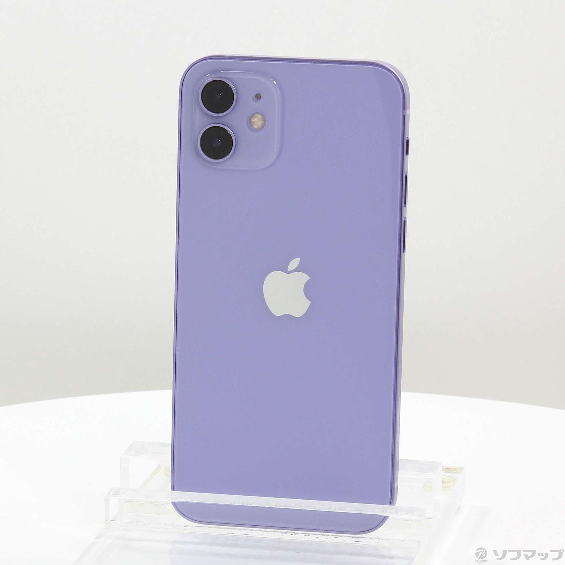 中古】【安心保証】 iPhone12[256GB] SIMフリー MJNK3J つつましく パープル